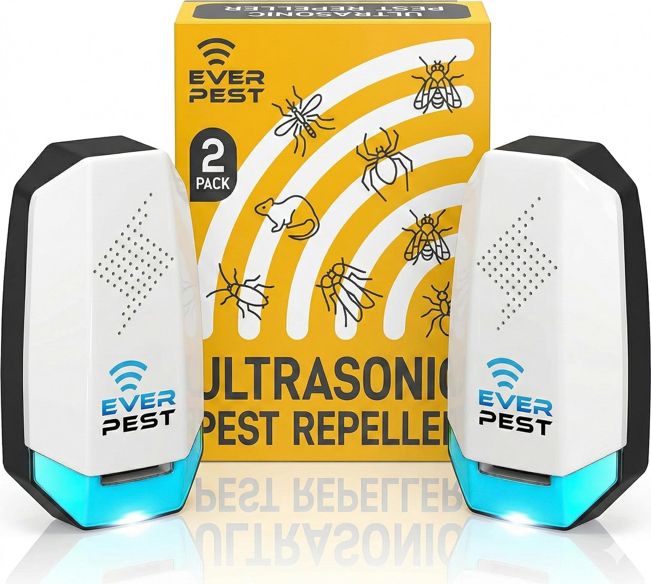 Ultrasonic Pest Repeller Control Plug in 2 Pack