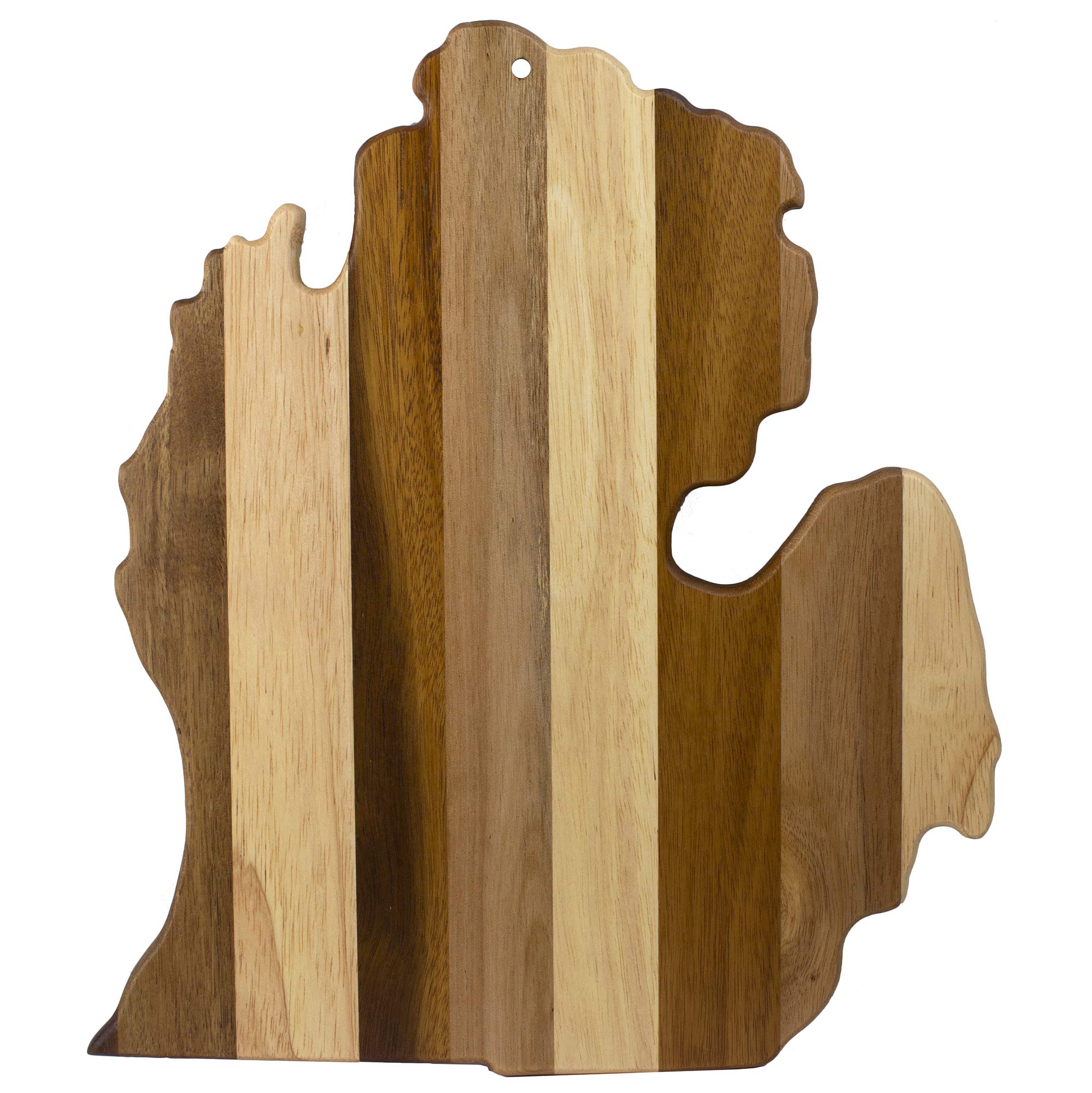 Totally Bamboo Rock & Branch Michigan-Shaped Shiplap Serving Board