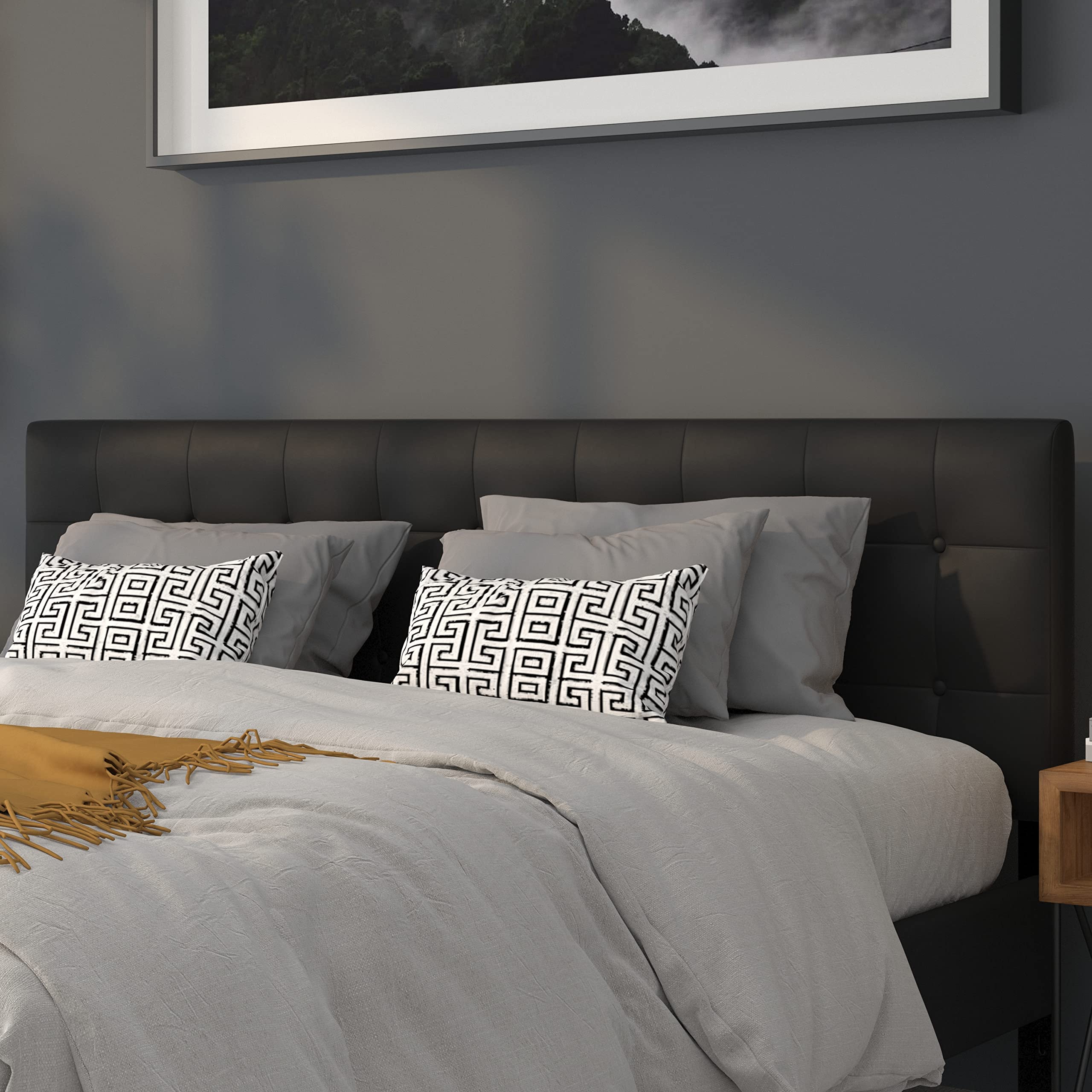 Flash Furniture Lennox Tufted Vinyl Headboard