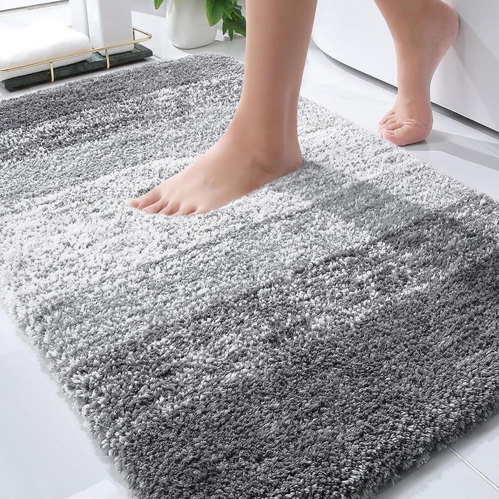 OLANLY Microfiber Bath Rug