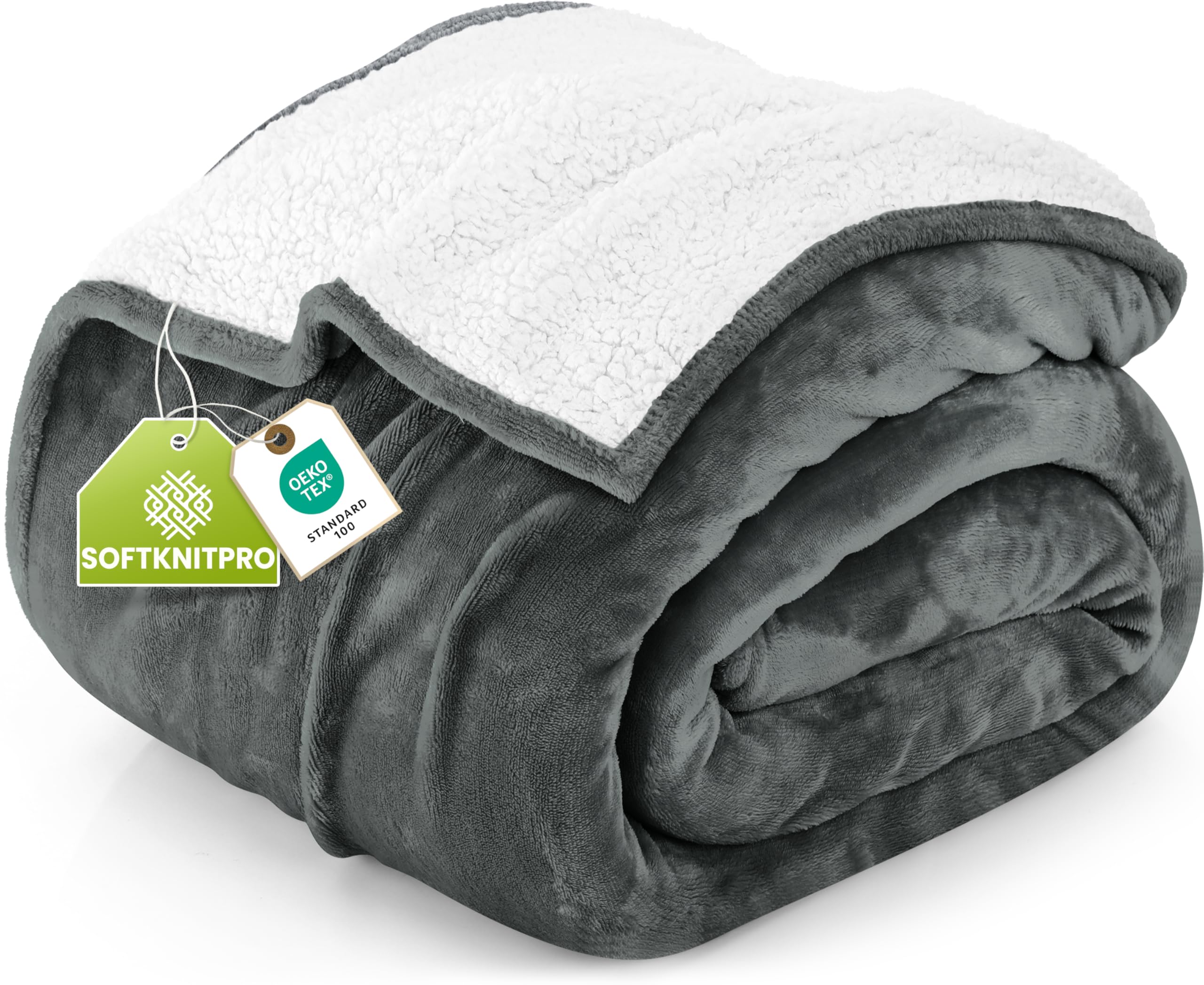 Utopia Bedding Sherpa Blanket — Queen