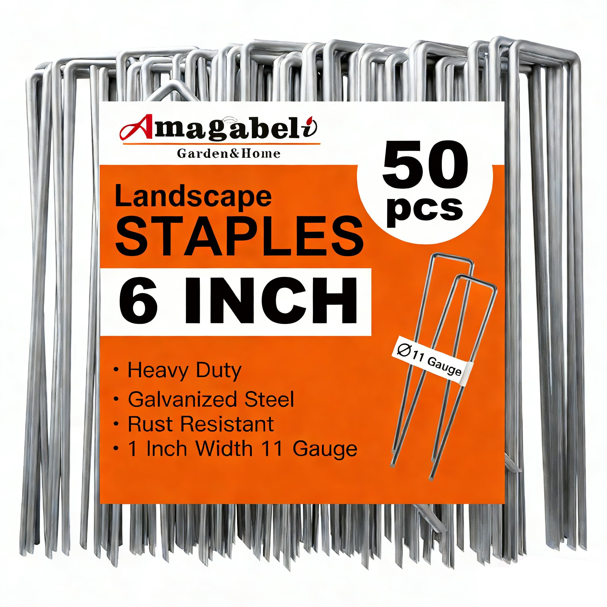 AMAGABELI 6-Inch Heavy-Duty Staples