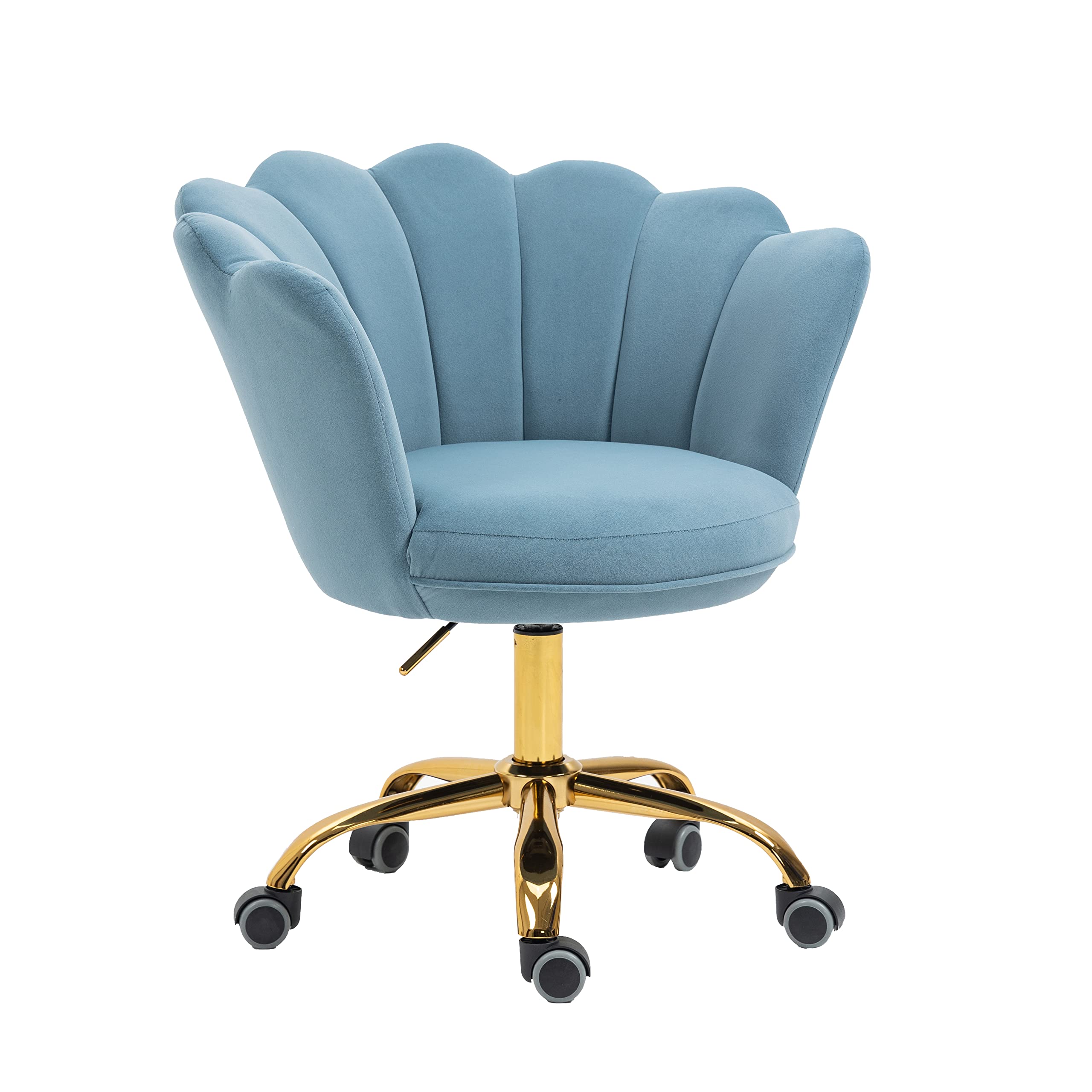 ZOBIDO Seashell Velvet Swivel Chair