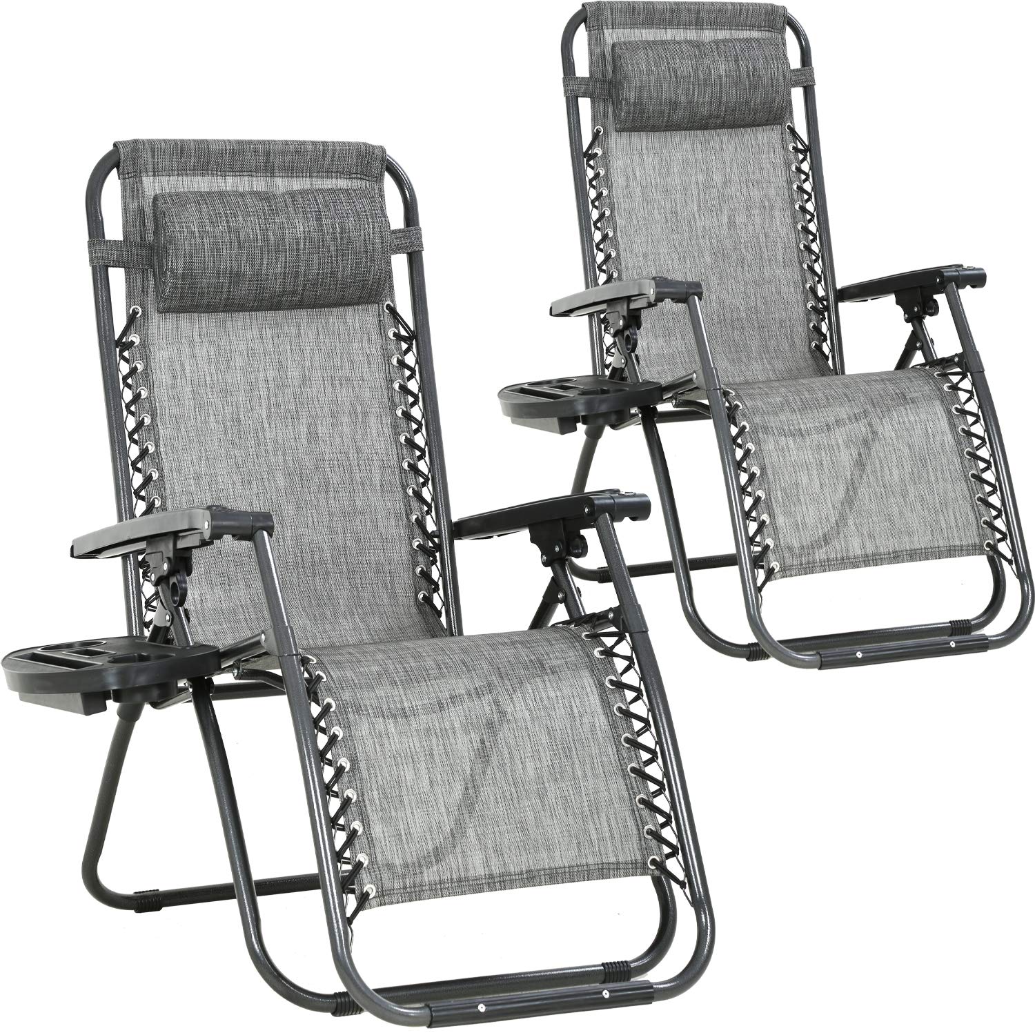 FDW Foldable Zero Gravity Chair (Set of 2)