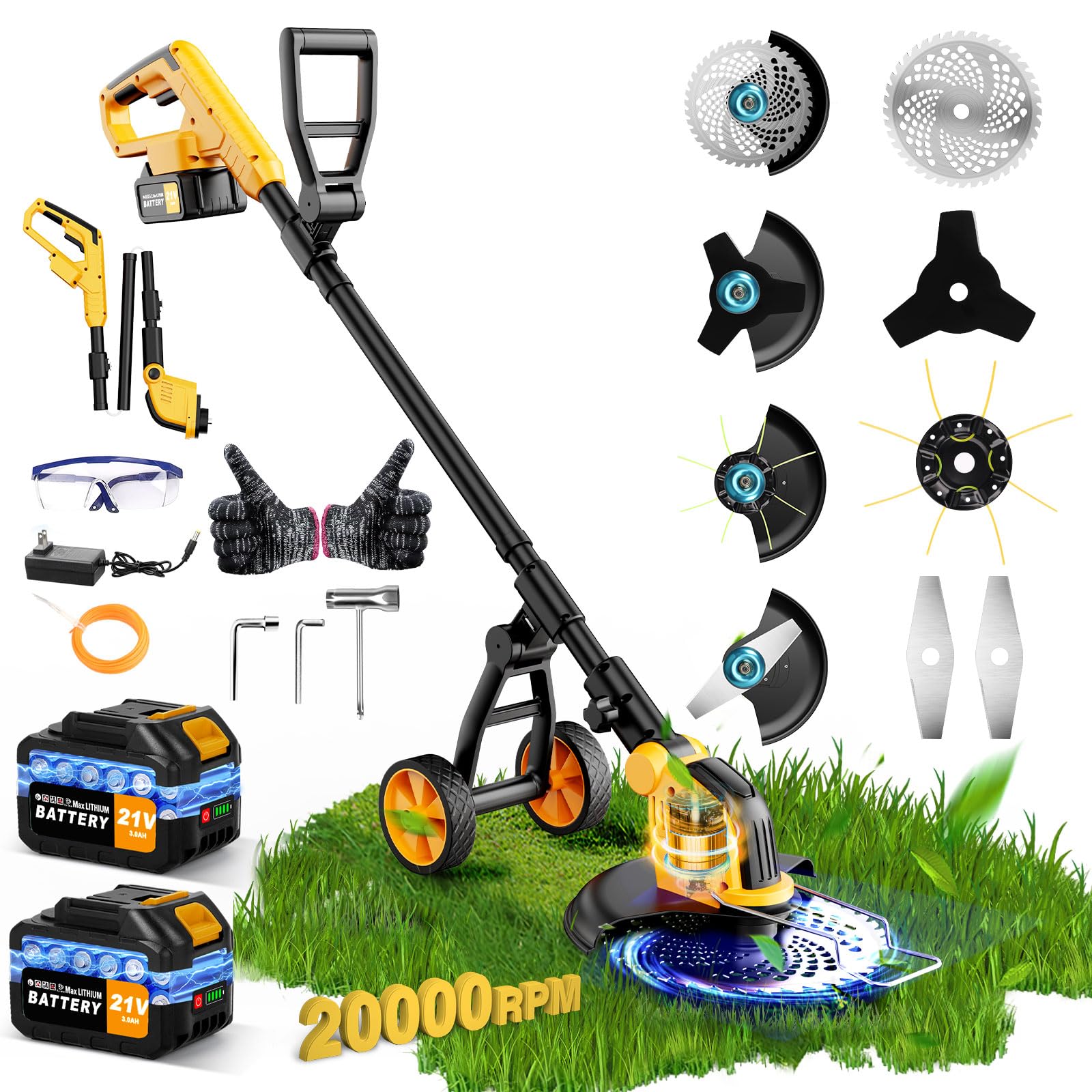 Brushless Wheeled Weed Wacker