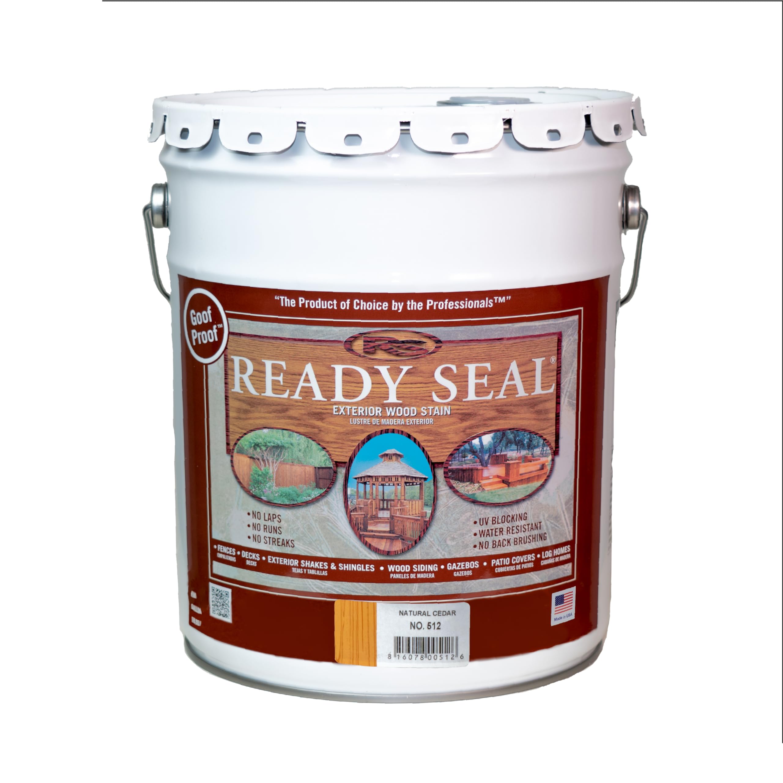 Ready Seal Exterior Wood Stain — Natural Cedar (5 Gallon)