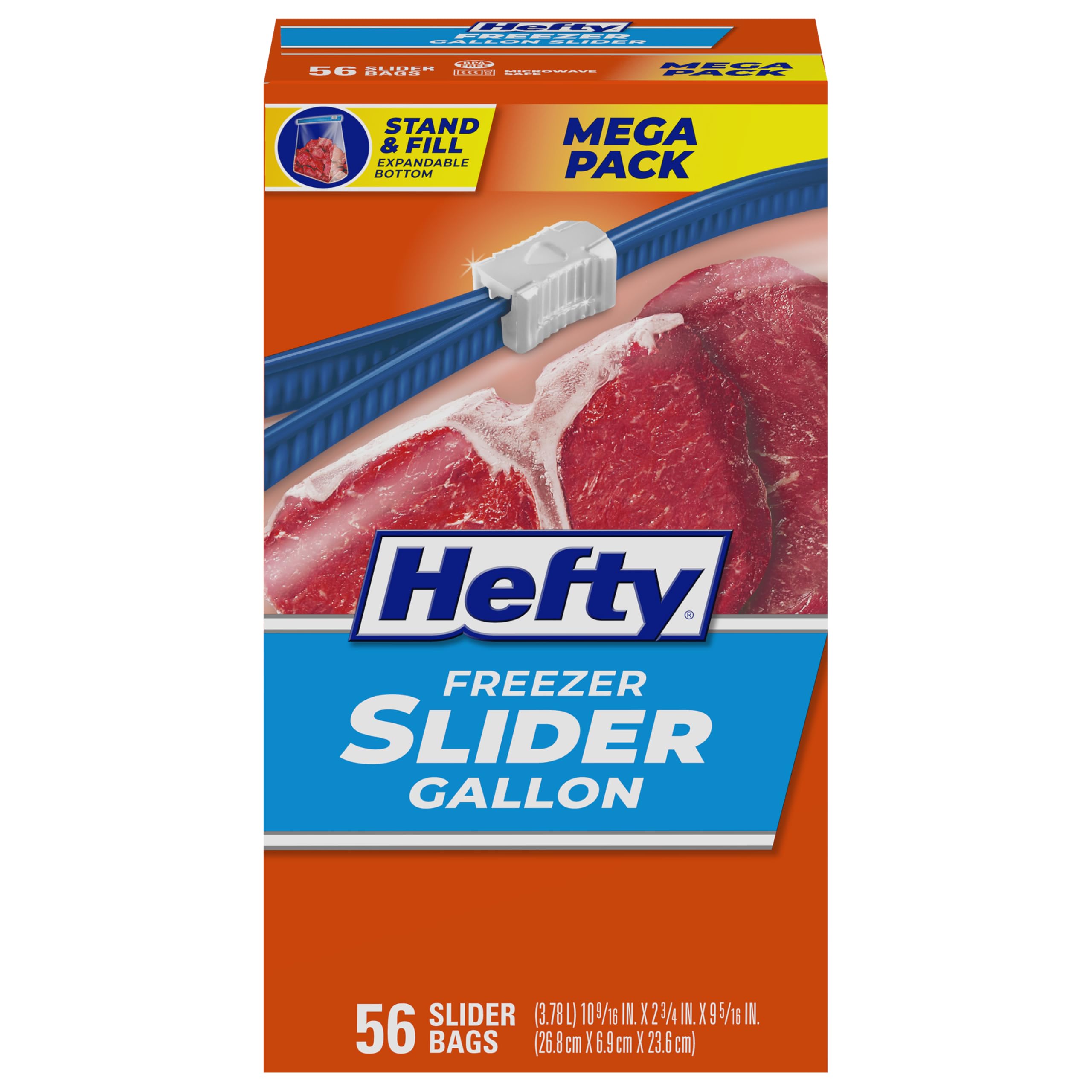 Hefty Slider Freezer Gallon Bags