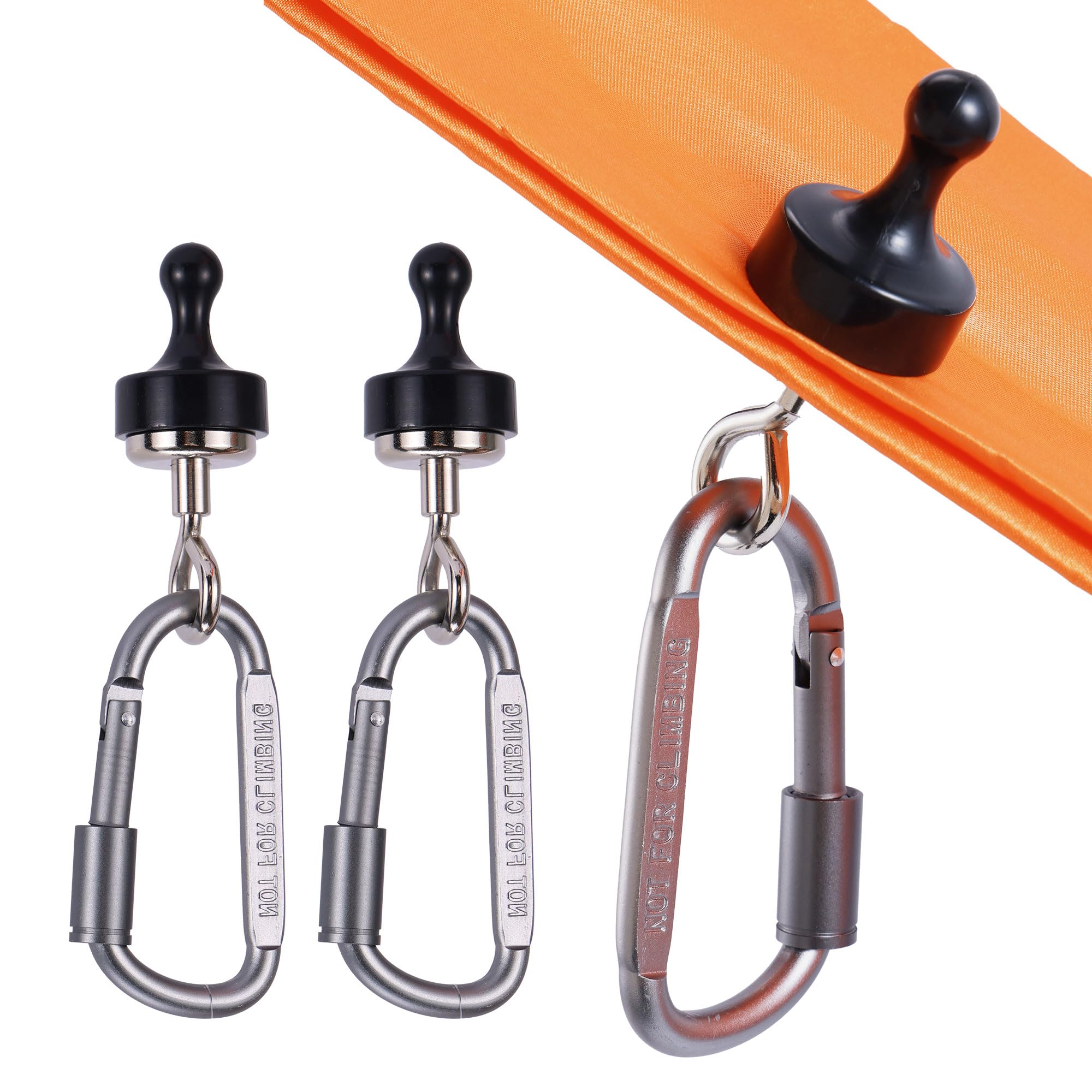 Magnetic Hook with Carabiner — Camping Canopy Clips