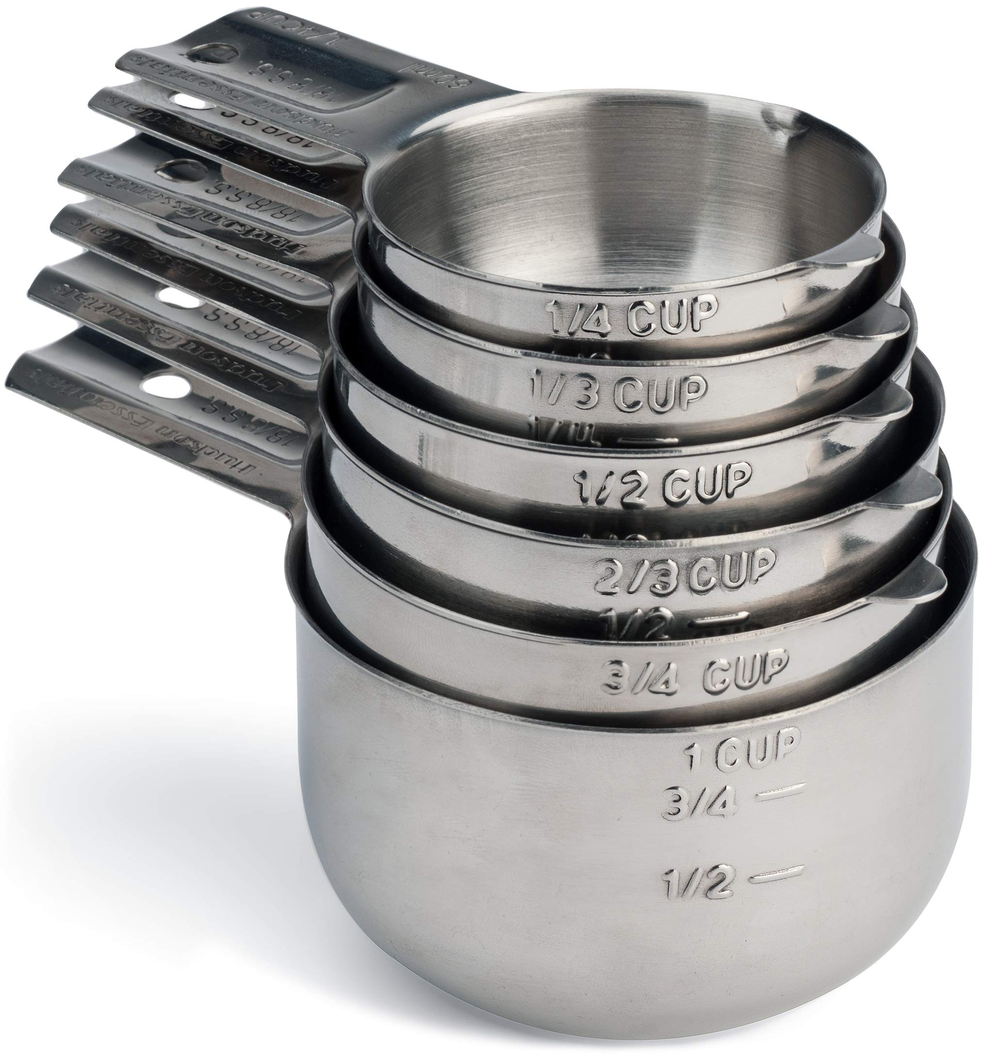 Hudson Essentials 6‑Piece Stainless Measuring Cups