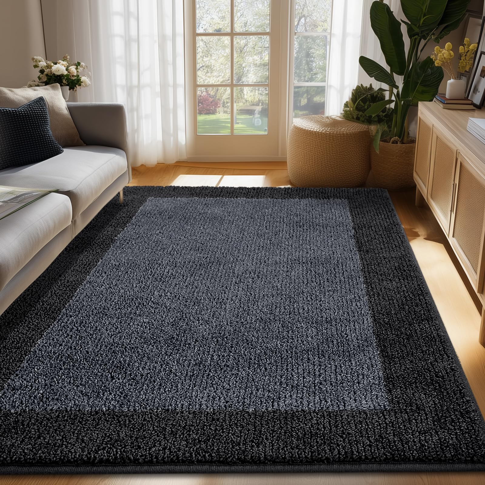 DOMUSTEX Washable Area Rug 48x72