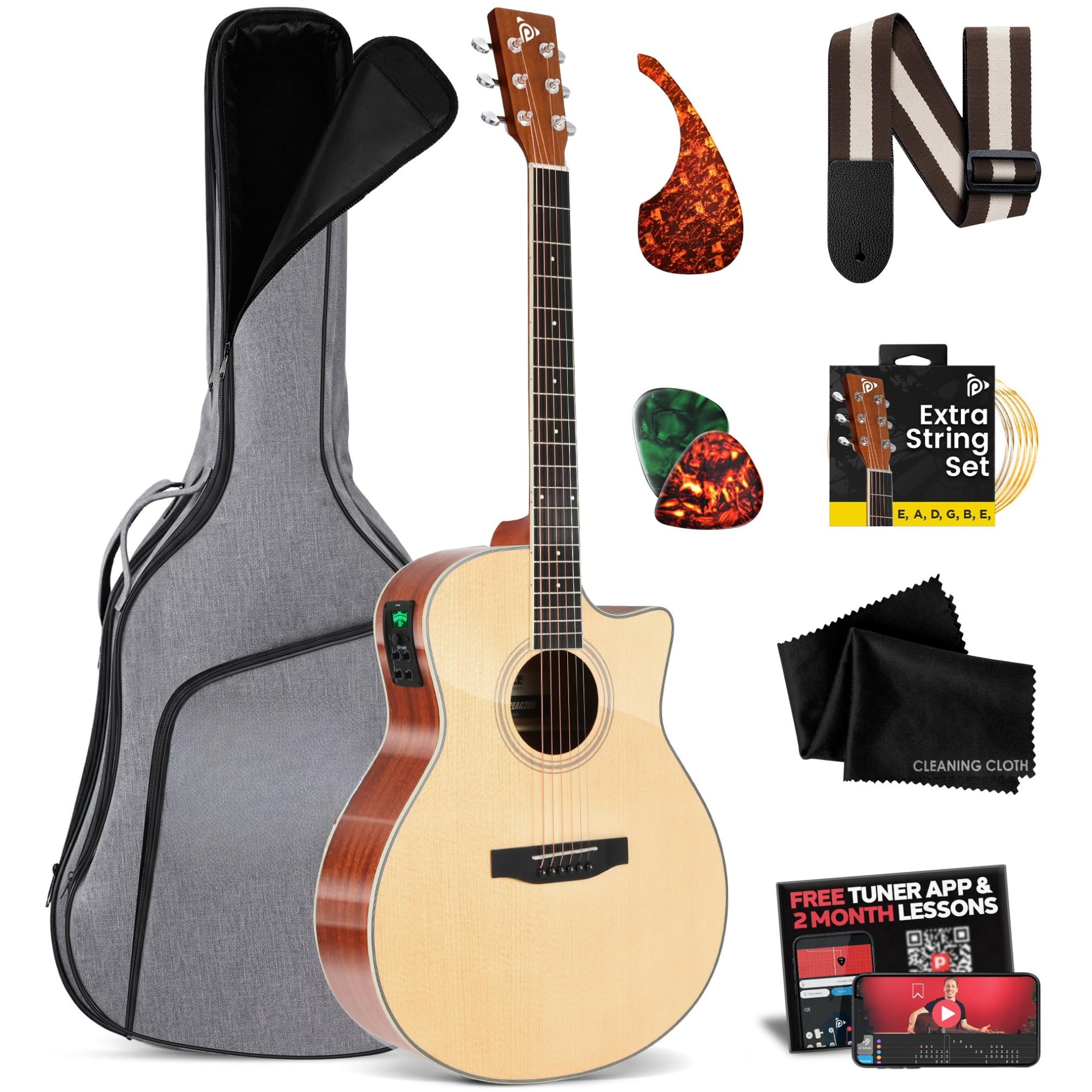 Pyle Premium Electric-Acoustic Dreadnought