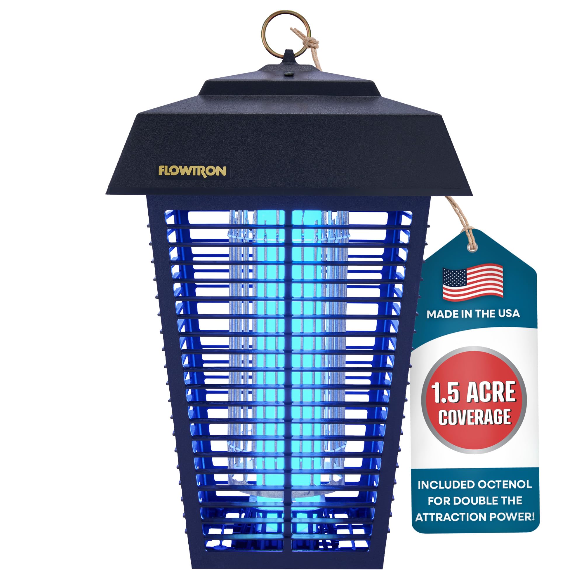 Flowtron Bug Zapper — 80W, 5600V Grid, Extra‑High Coverage