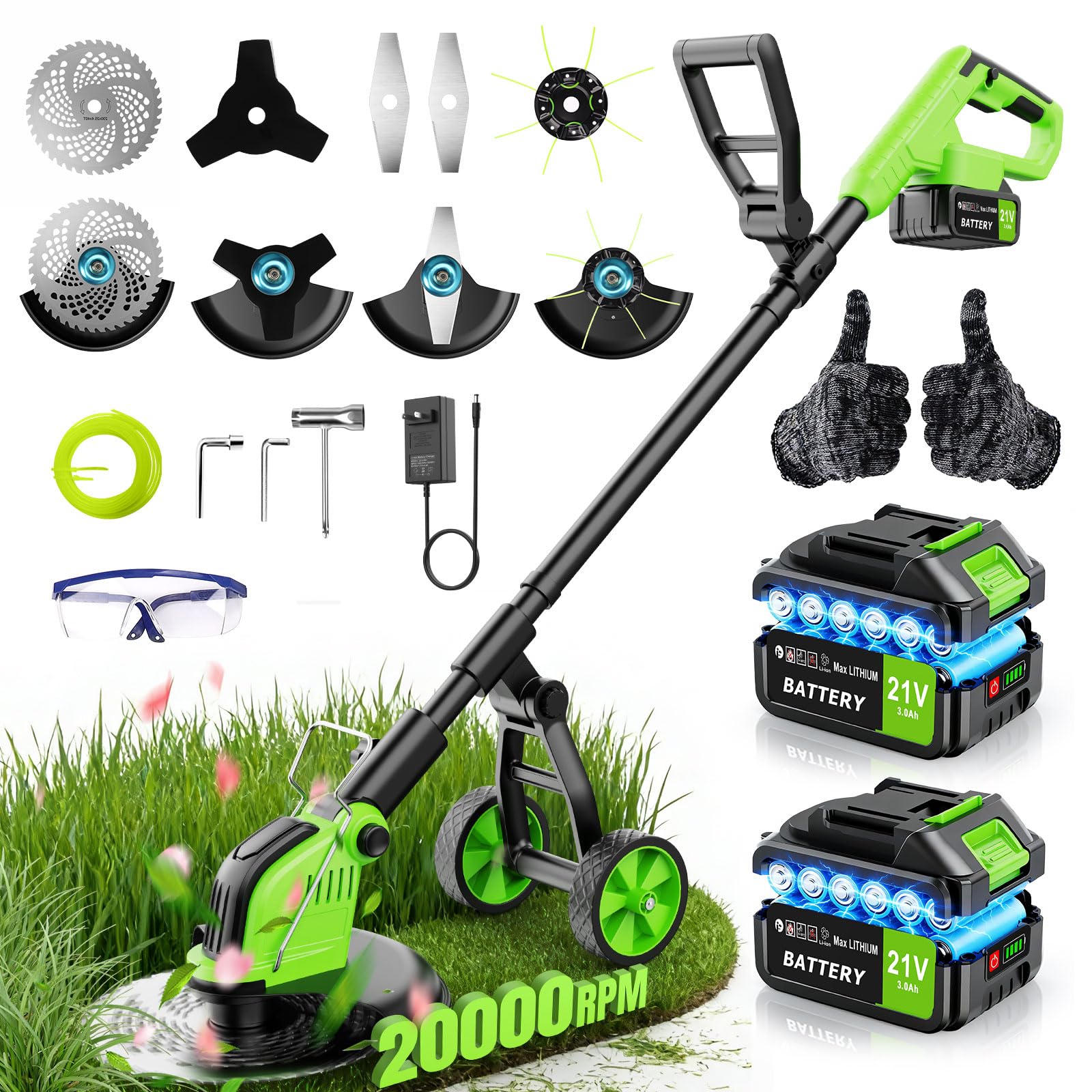 Brushless Trimmer with Power Display (800W)