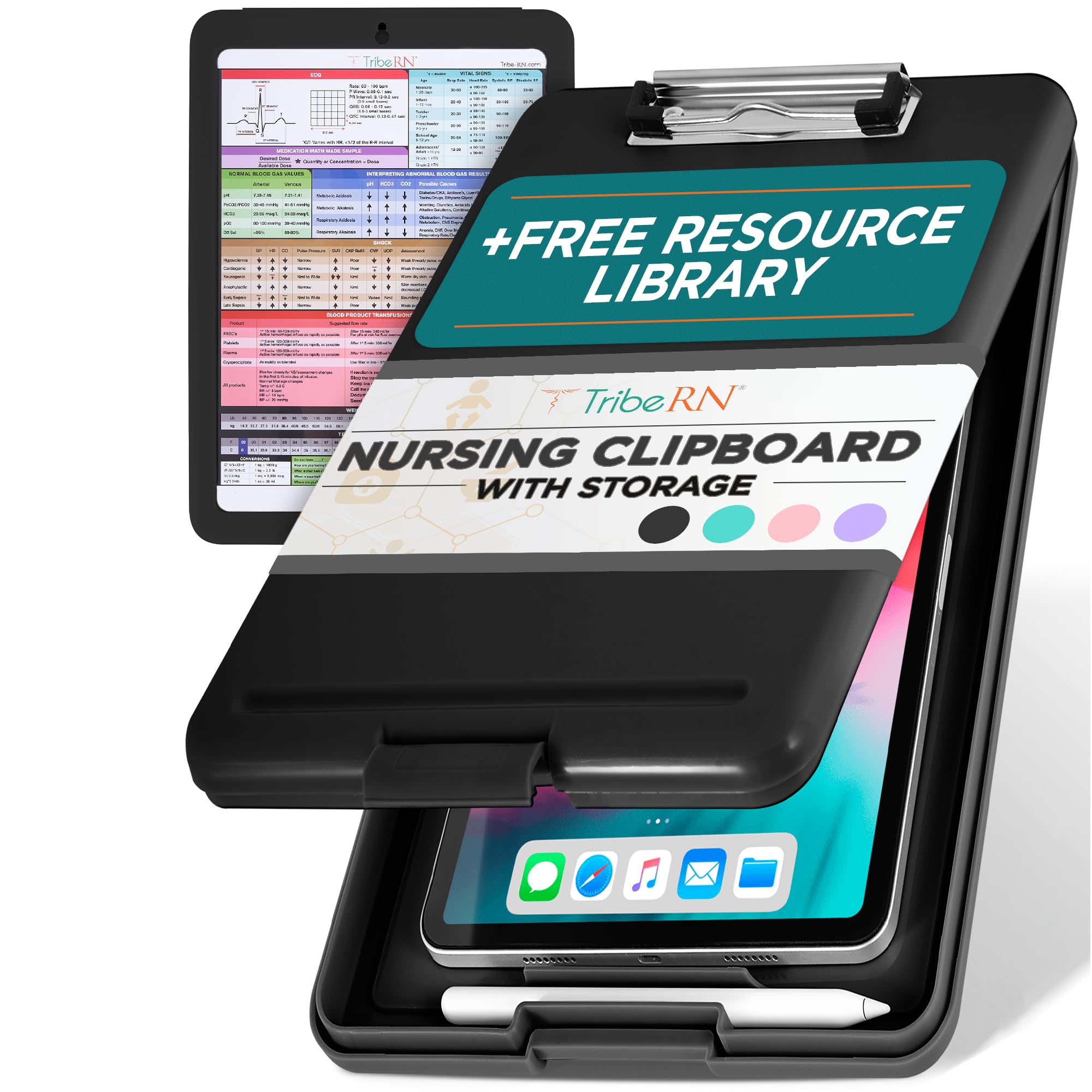 Tribe RN Clipboard with Storage