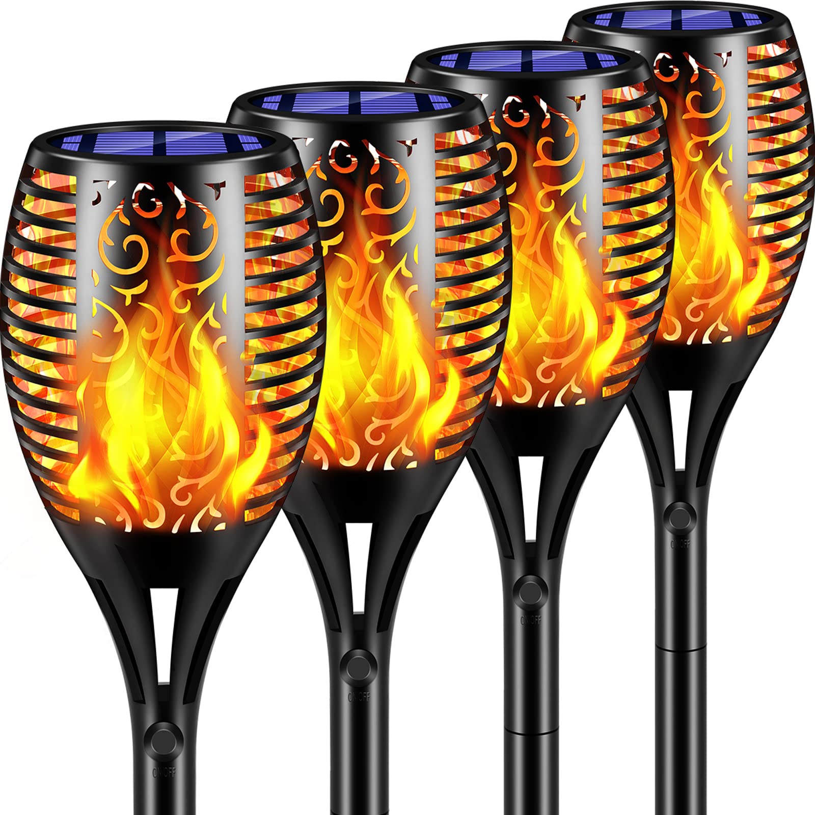 TomCare Flickering Flame Solar Torch (Large)