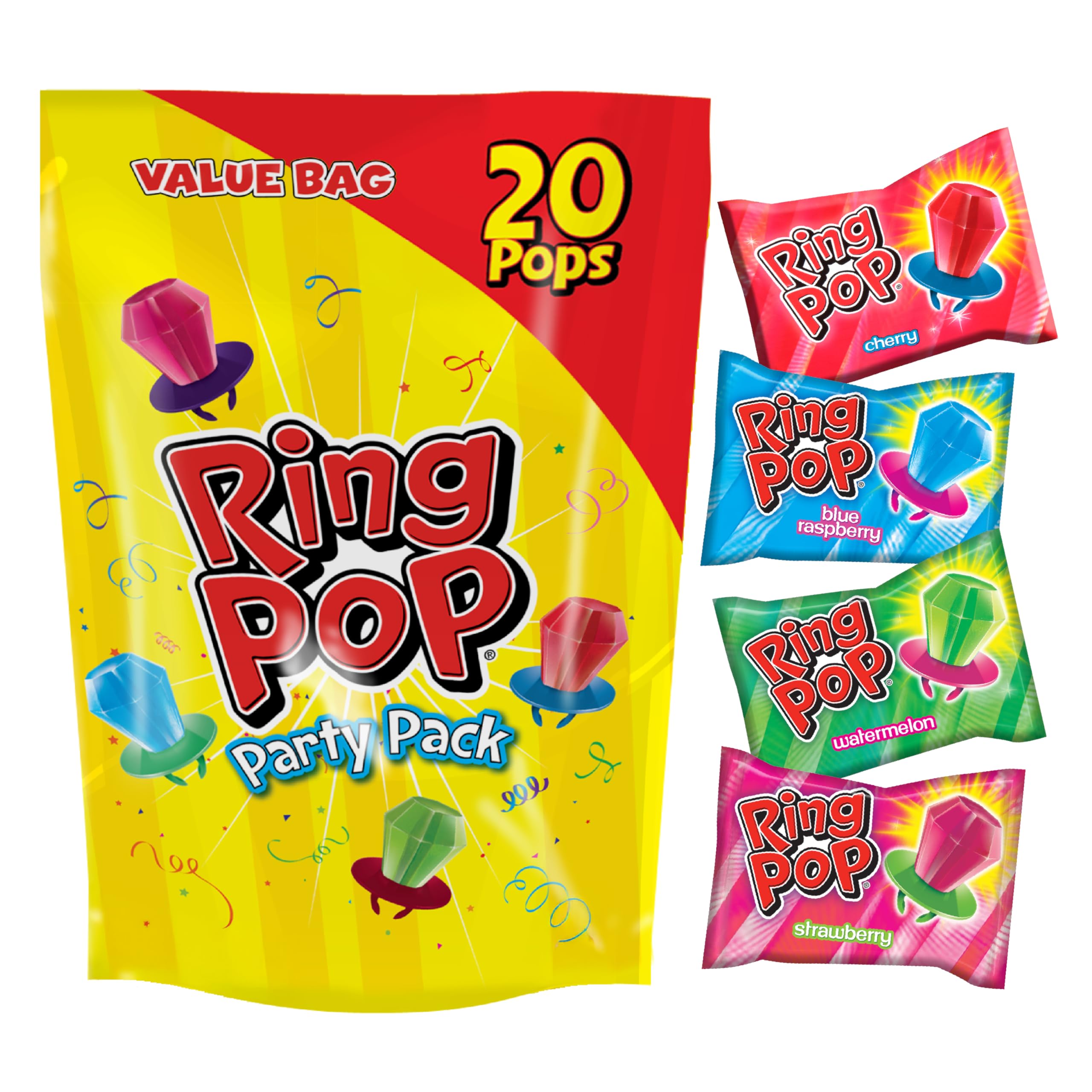 Ring Pop Variety Pack (20 Count)