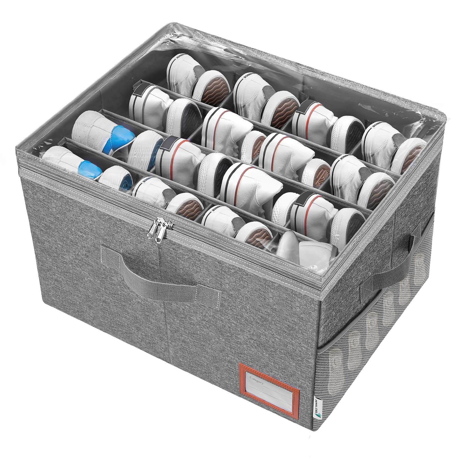 PENGLONG Adjustable Shoe Organizer (Fits 16 Pairs)