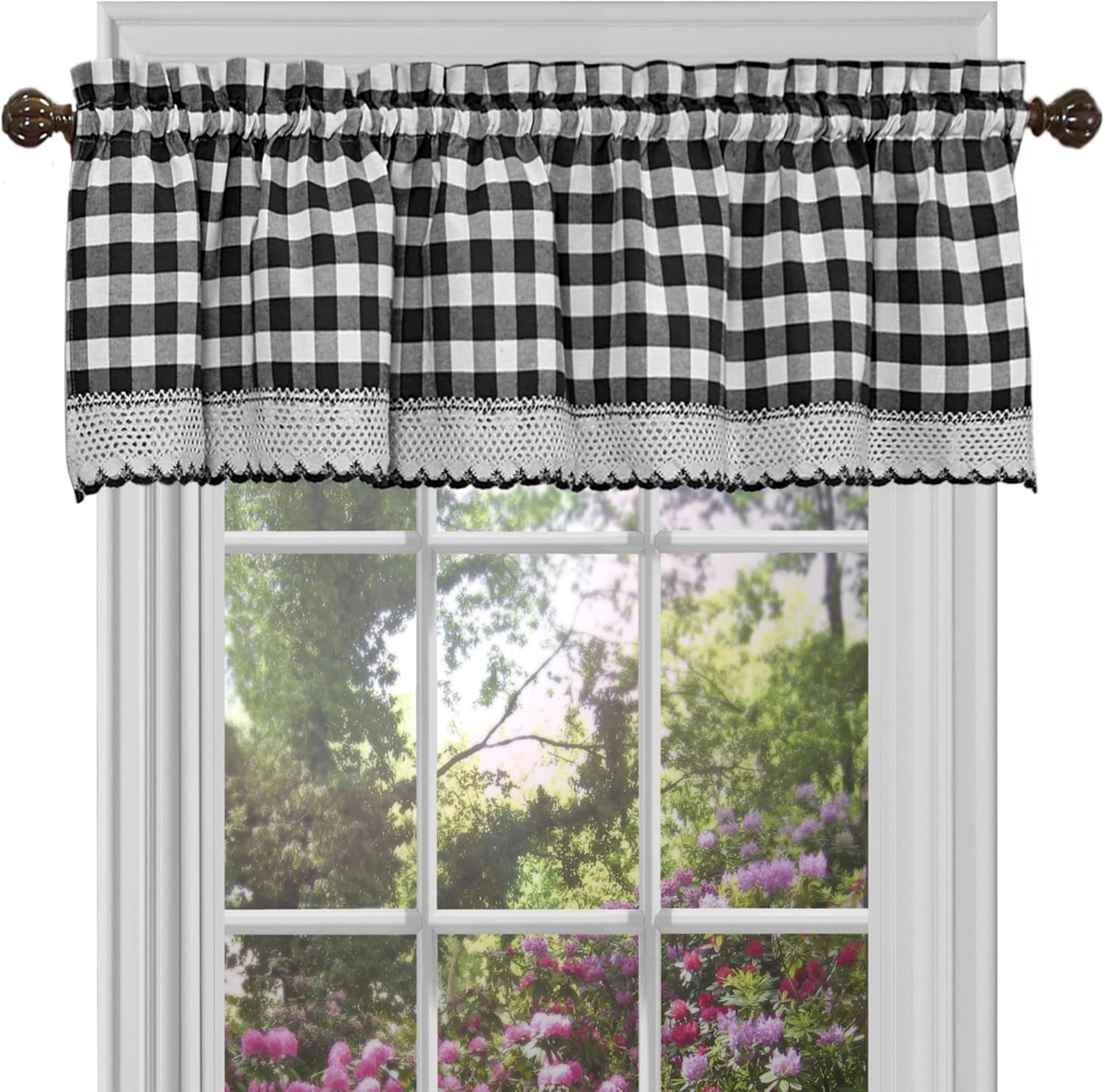 ACHIM Buffalo Check Valance