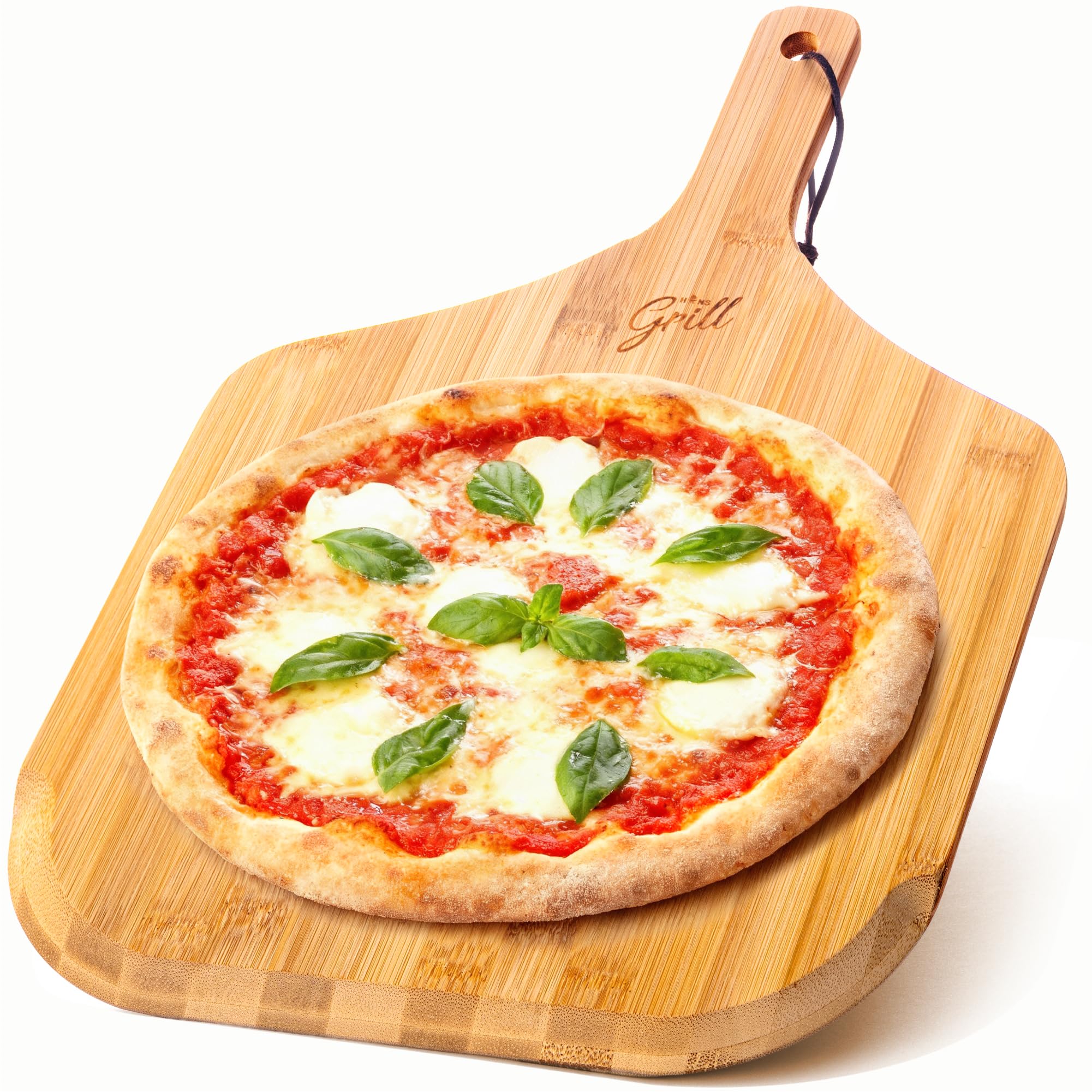 HANS GRILL Bamboo Pizza Peel 12 Inch