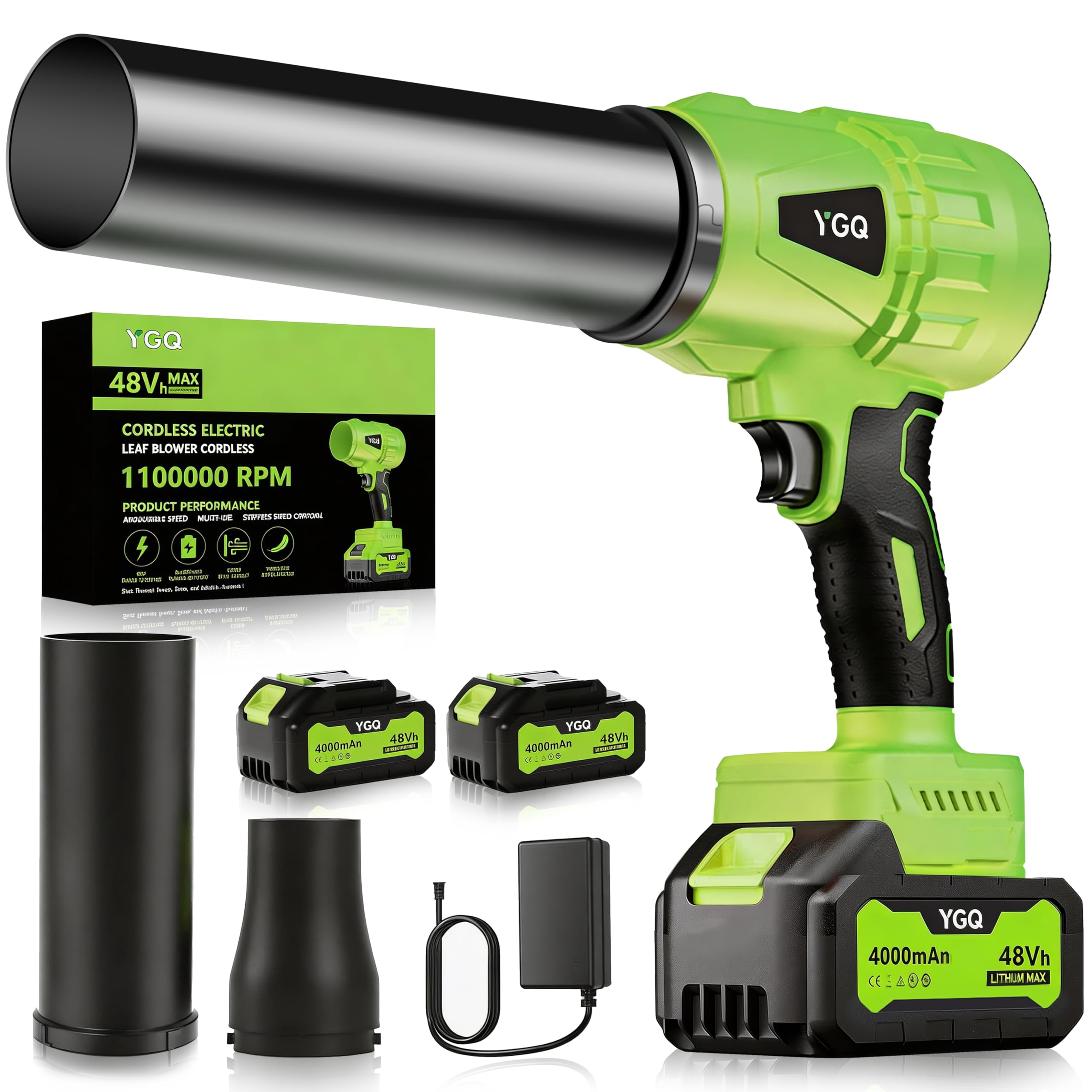 2026 Turbo Jet Cordless Blower — Dual Batteries, High-Speed Performance