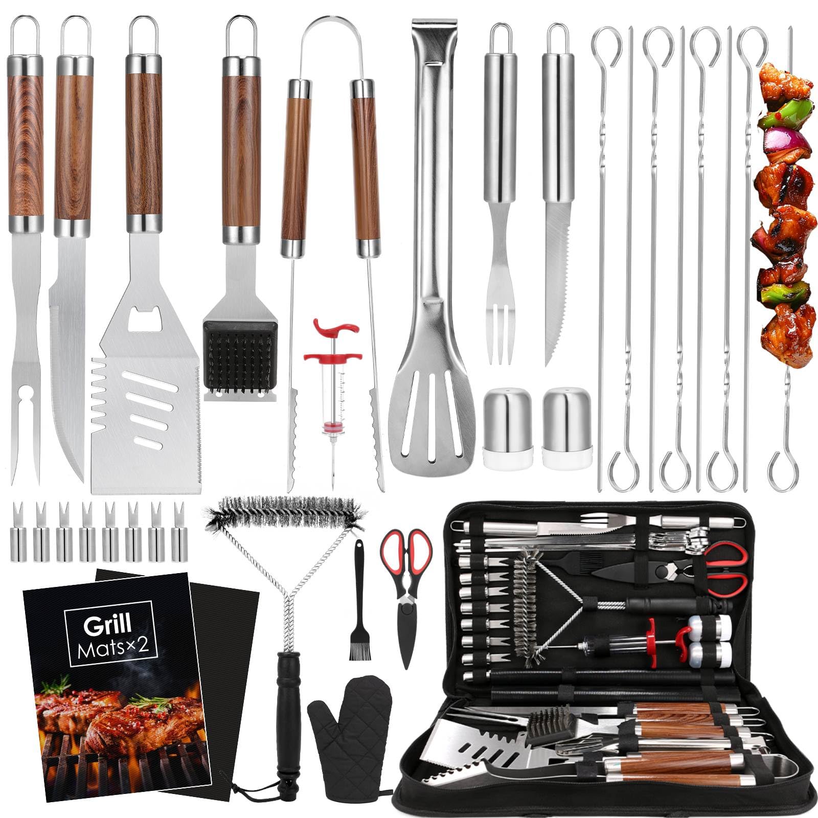 Yoehka 34-Piece Grill Tool Kit