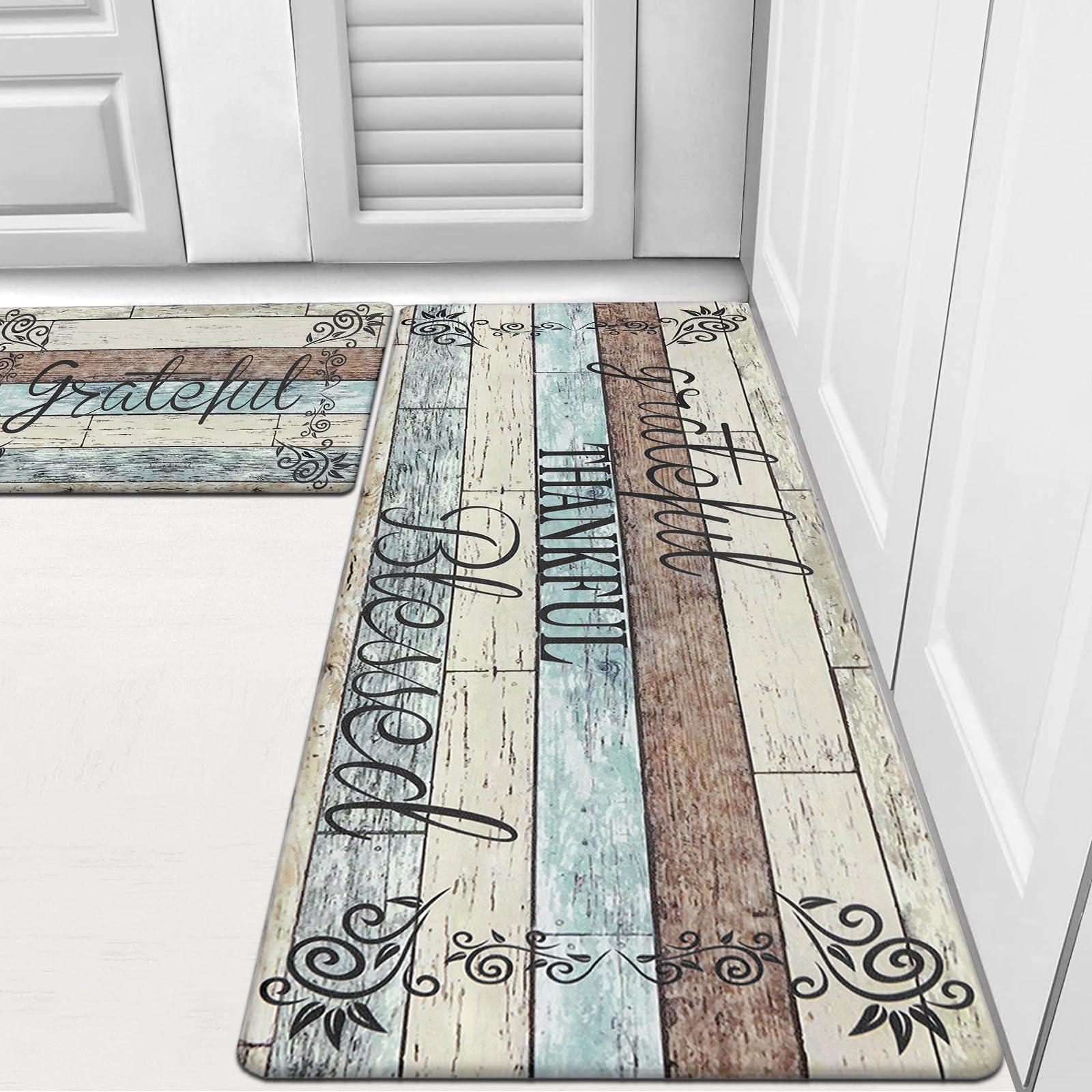 HEBE Anti Fatigue Kitchen Mat Set