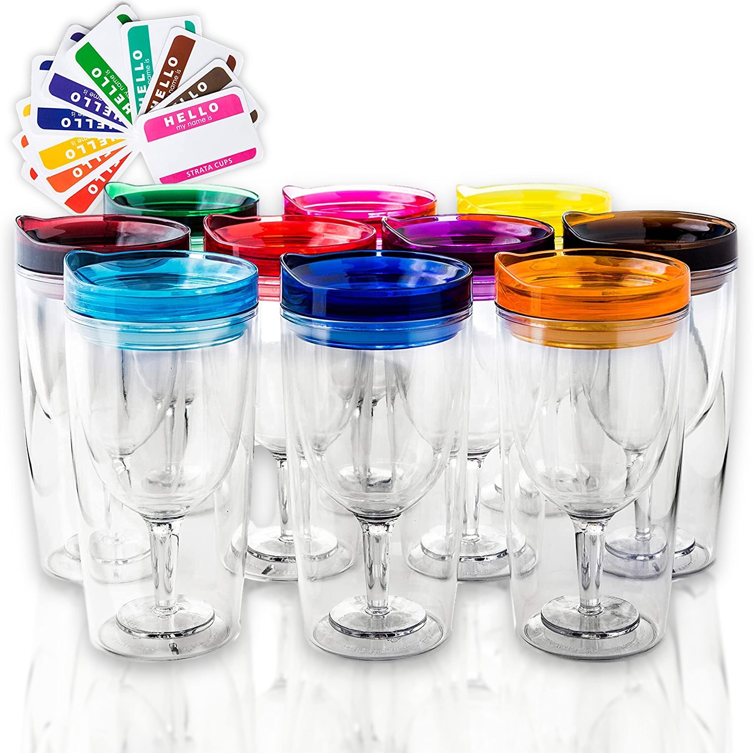 Strata Insulated Wine Tumblers with Lids