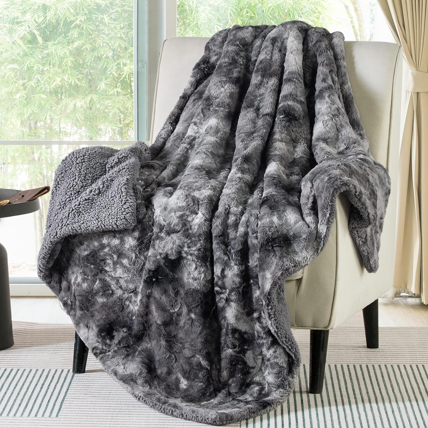 Bedsure GentleSoft Tie-Dye Throw