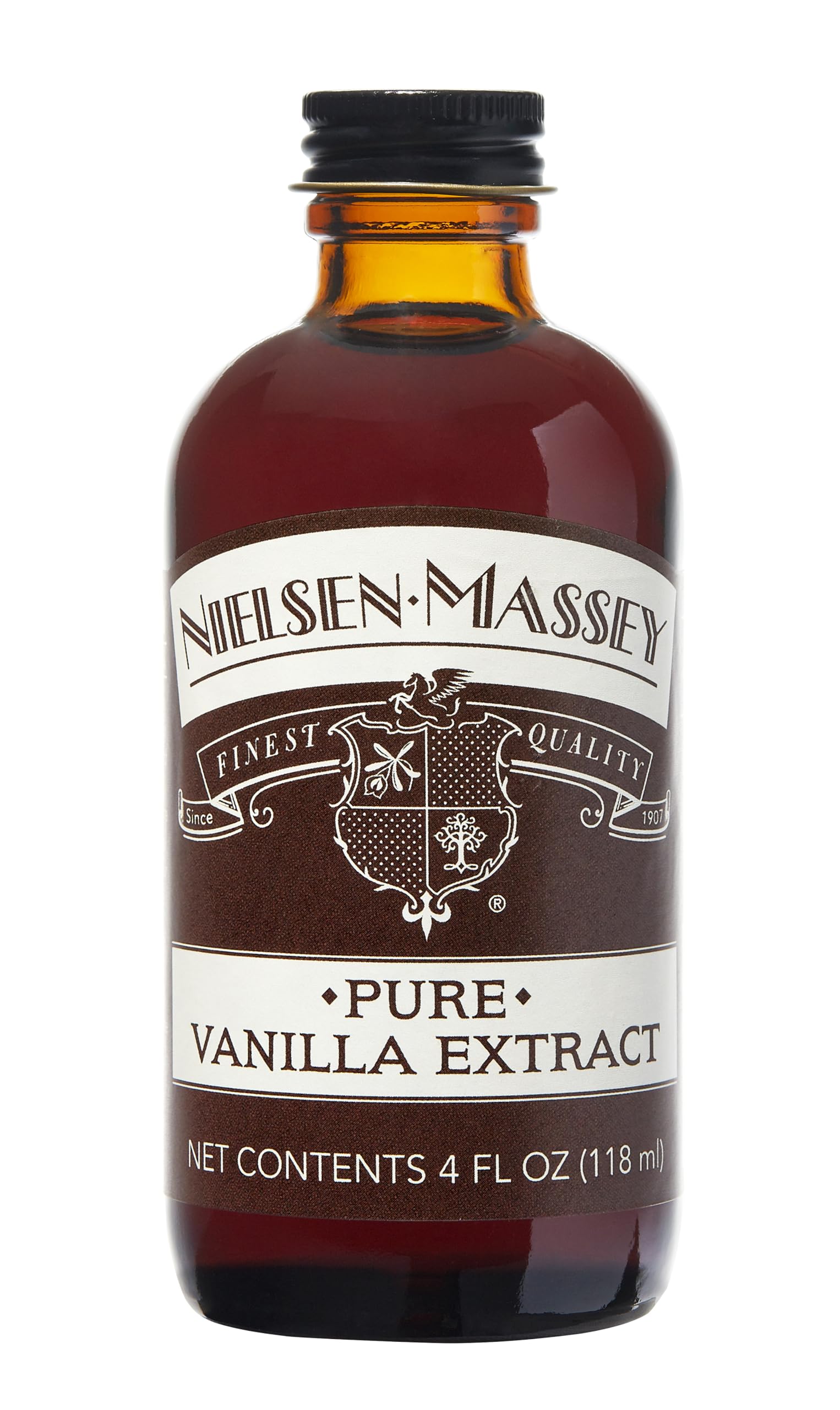 Nielsen-Massey Pure Vanilla Extract for Baking and Cooking, 4 Ounce Bottle