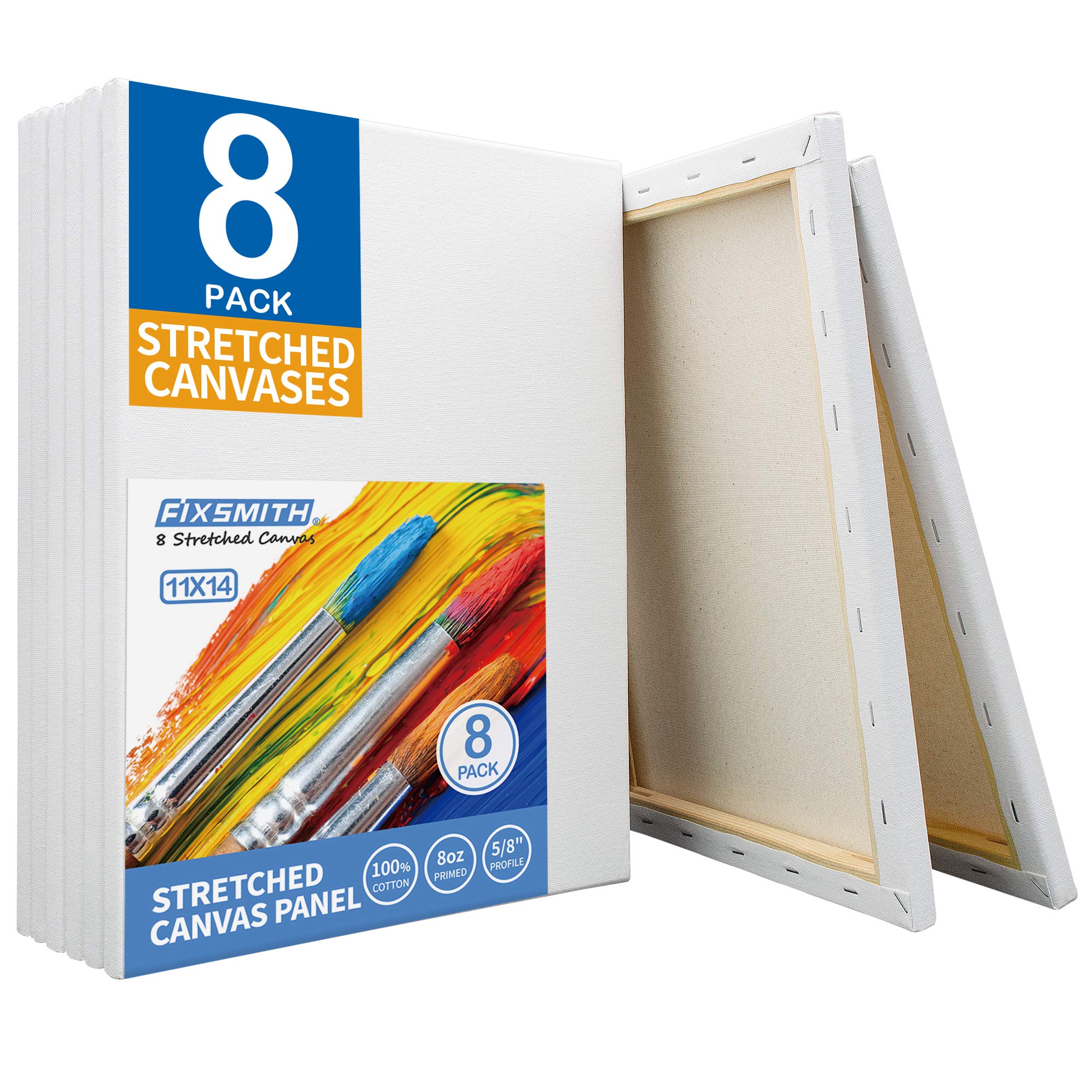 Fixsmith 11x14 Stretched Canvas (8-Pack)