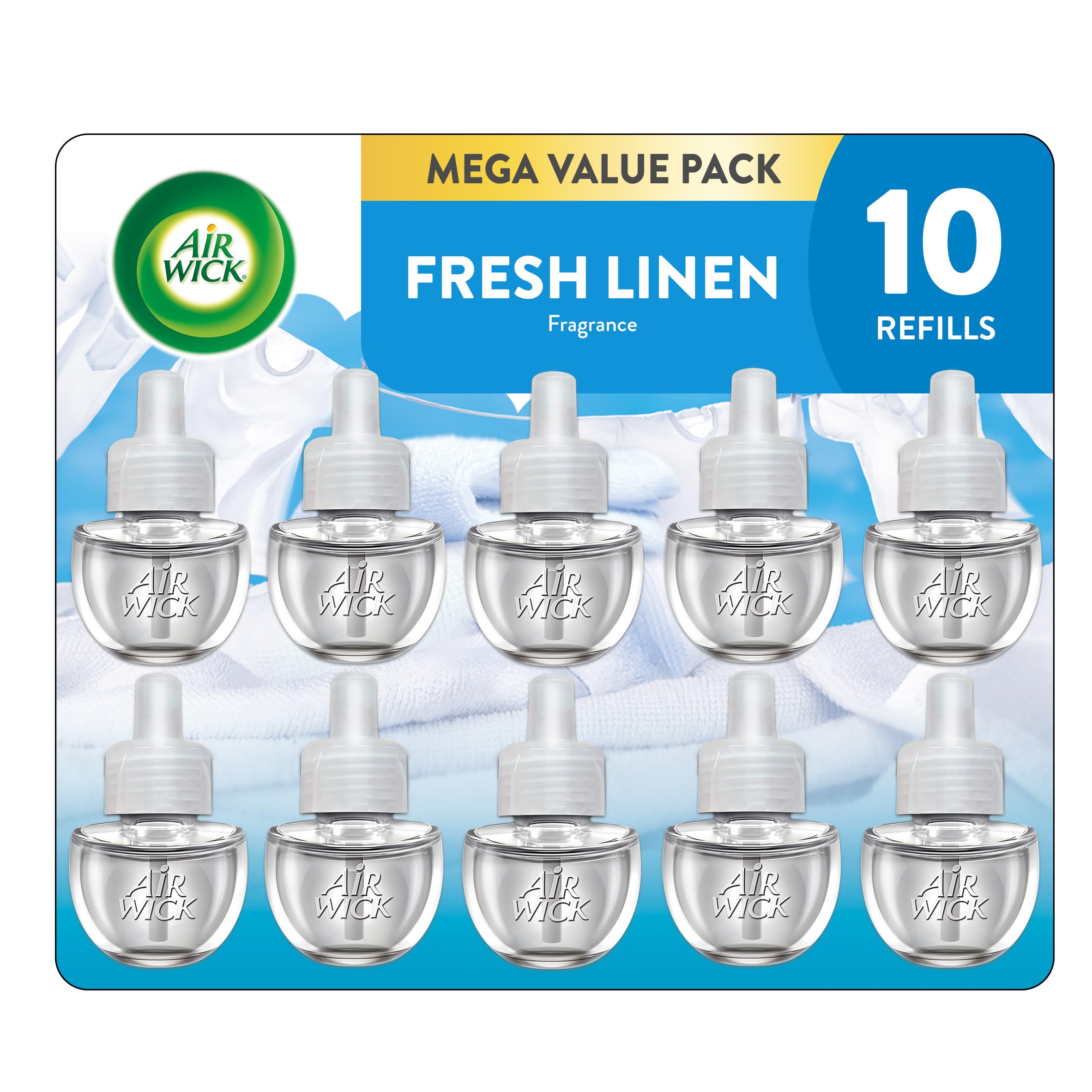 Air Wick Plug in Scented Oil Refill — Fresh Linen (10-Count)
