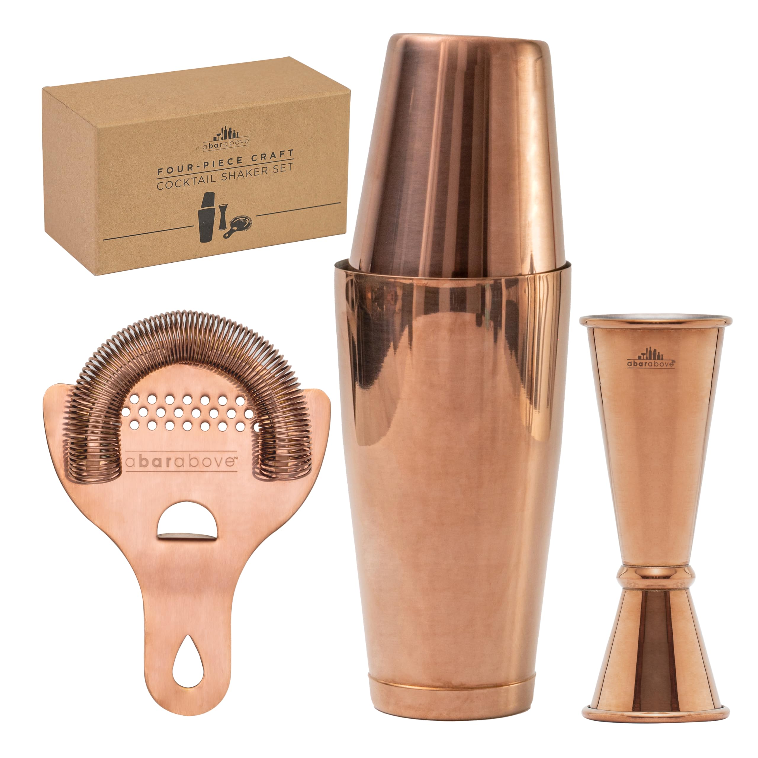 A Bar Above 4-Piece Boston Shaker Set