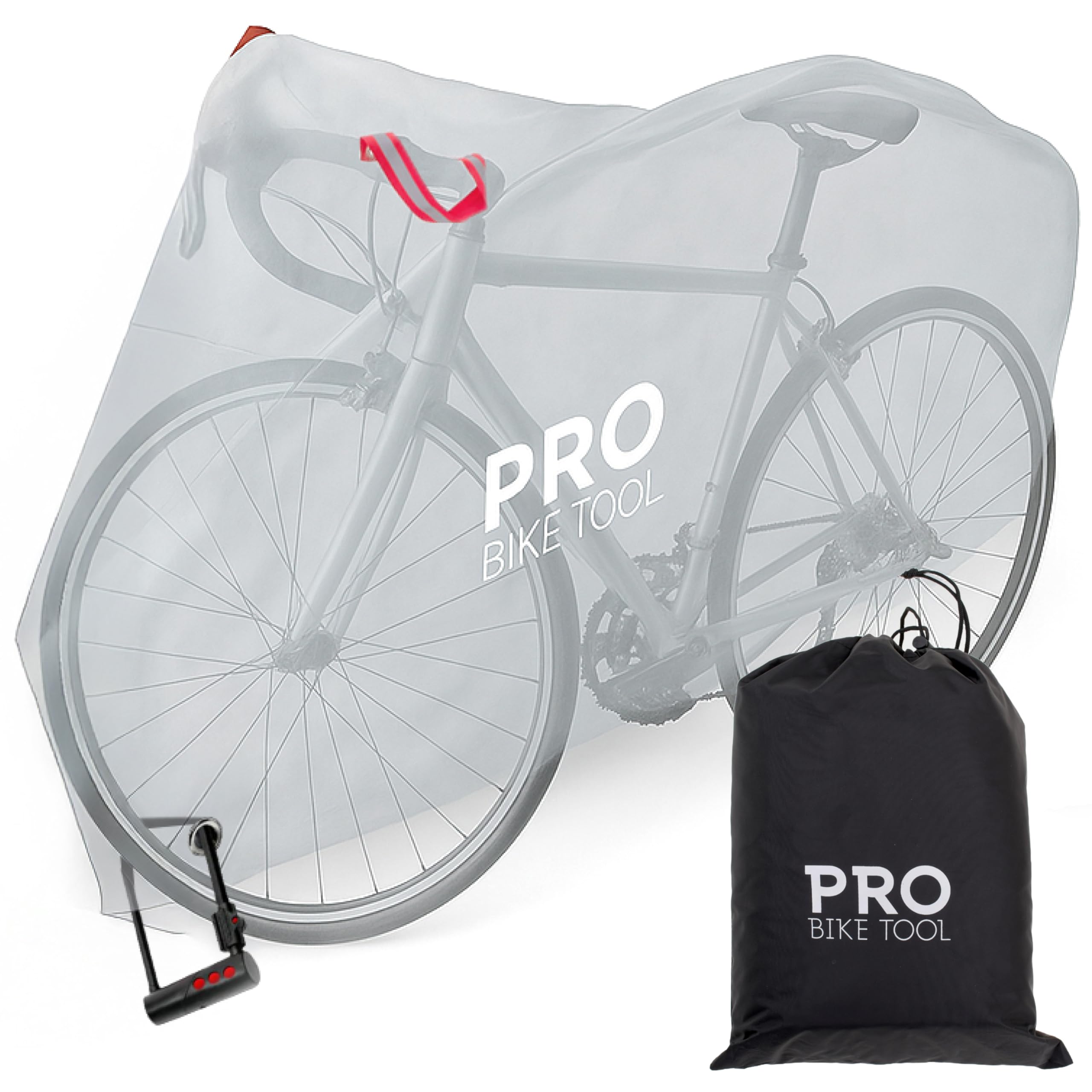 PRO BIKE TOOL Transparent PVC Bike Cover (Single Bike)