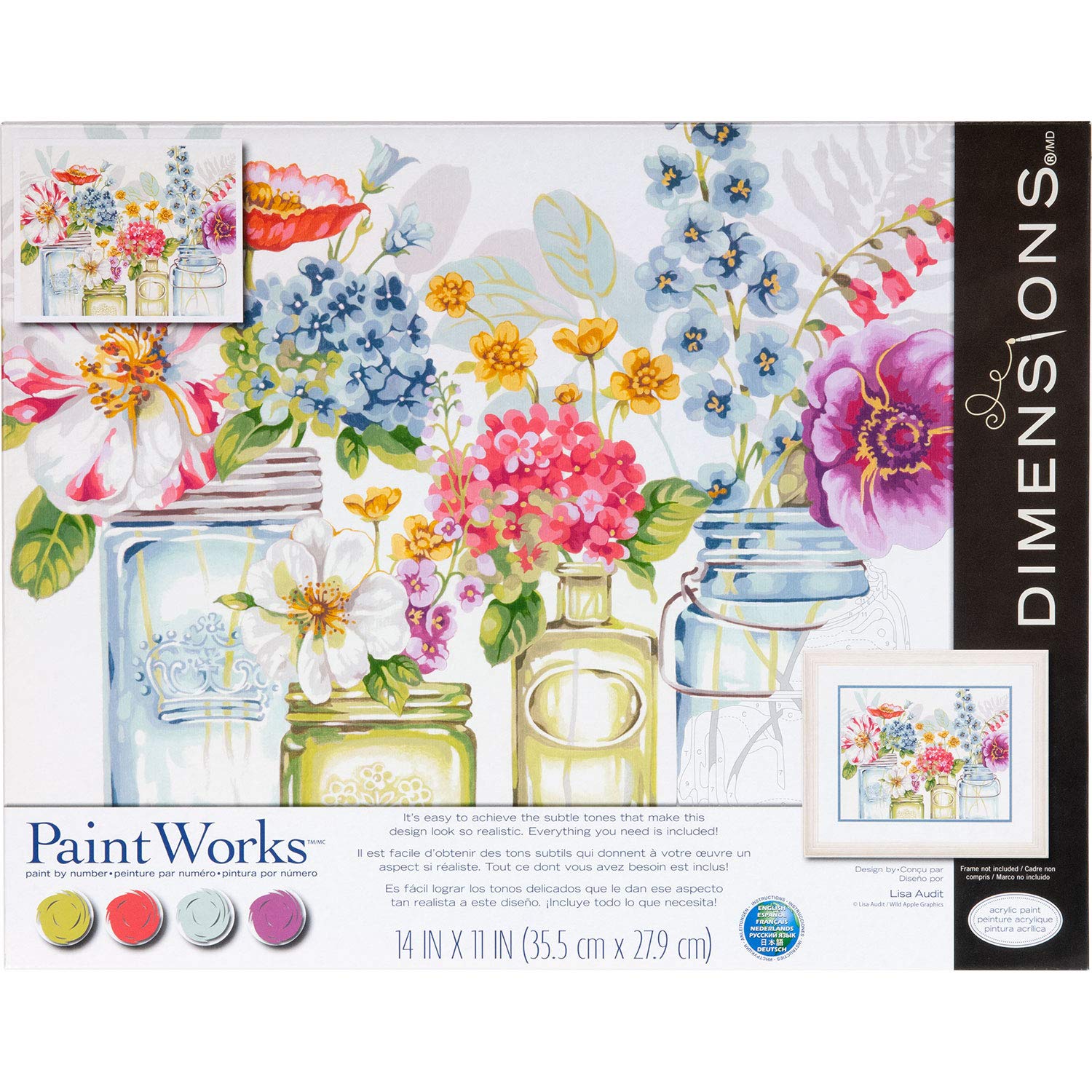 Dimensions PaintWorks Rainbow Flowers
