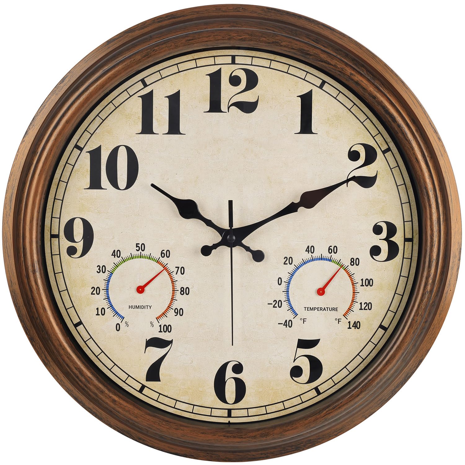 45MinST 16-inch Bronze Outdoor Clock