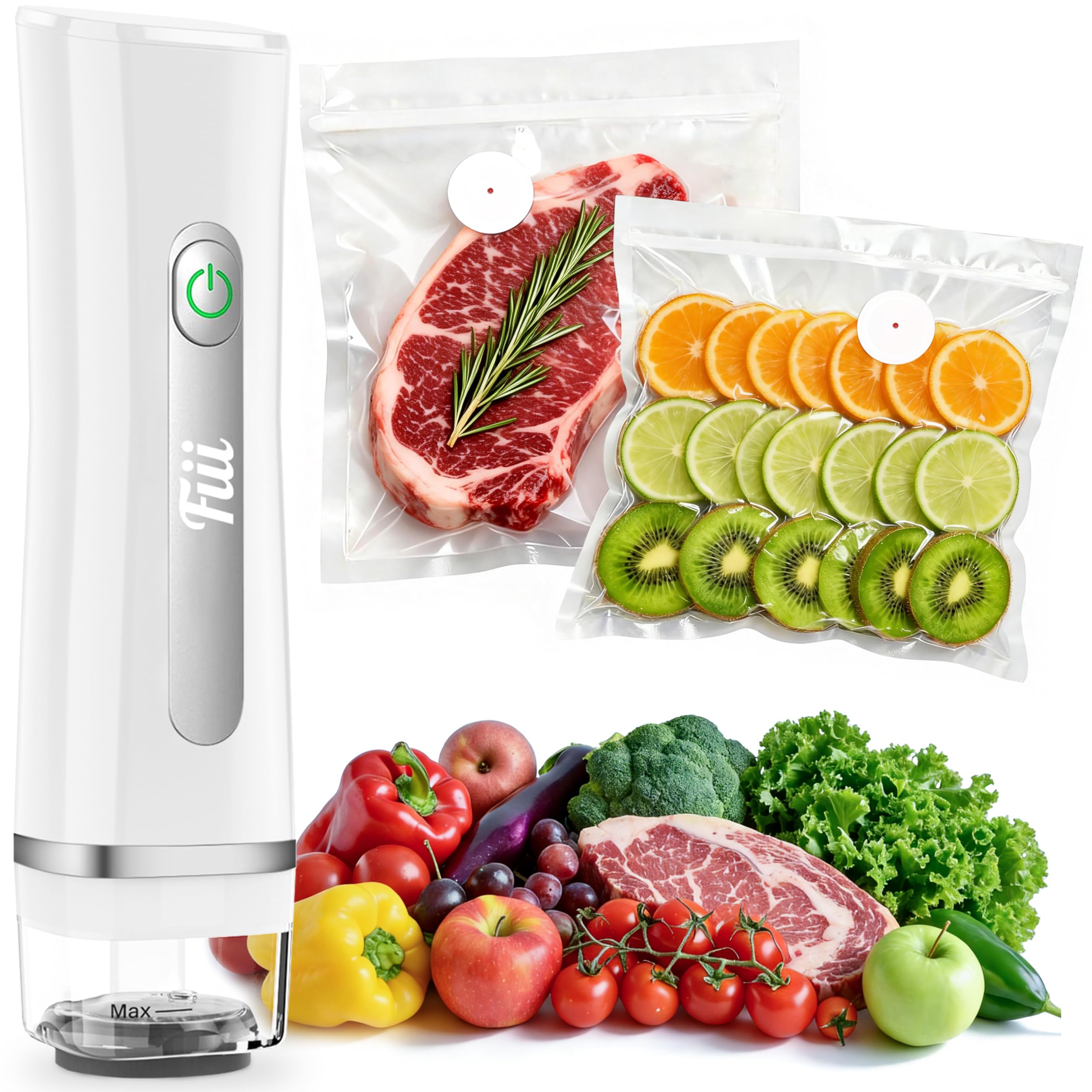 FIII Compact Handheld Vacuum Sealer — Portable Food Sealer Machine