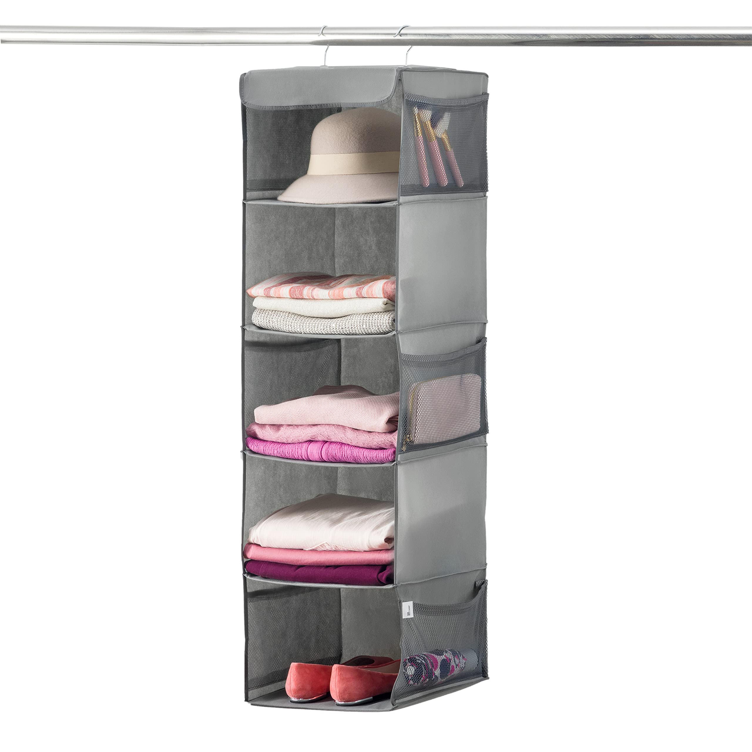 ZOBER 5-Shelf Hanging Closet Organizer