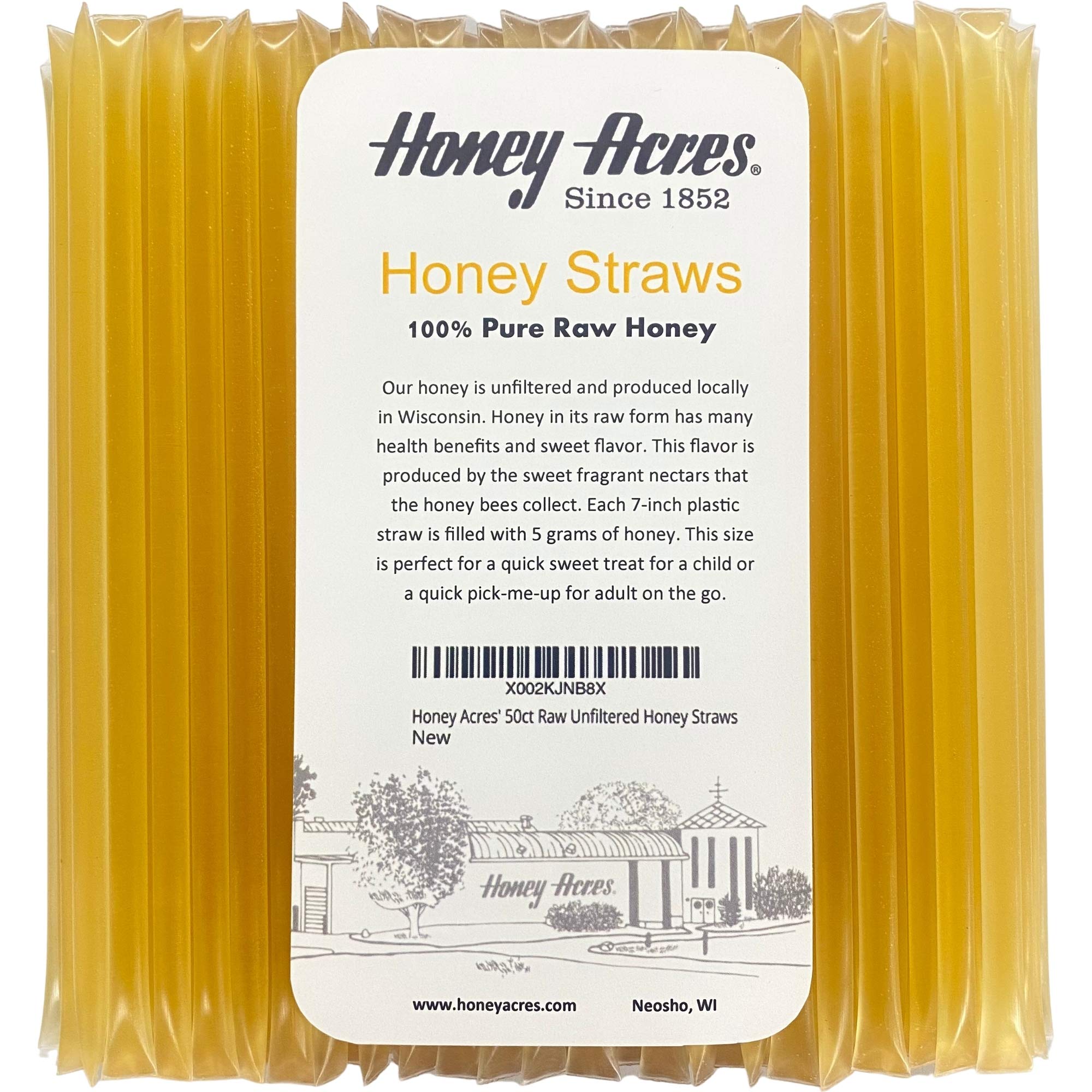 Honey Acres Raw Unfiltered Honey Straws