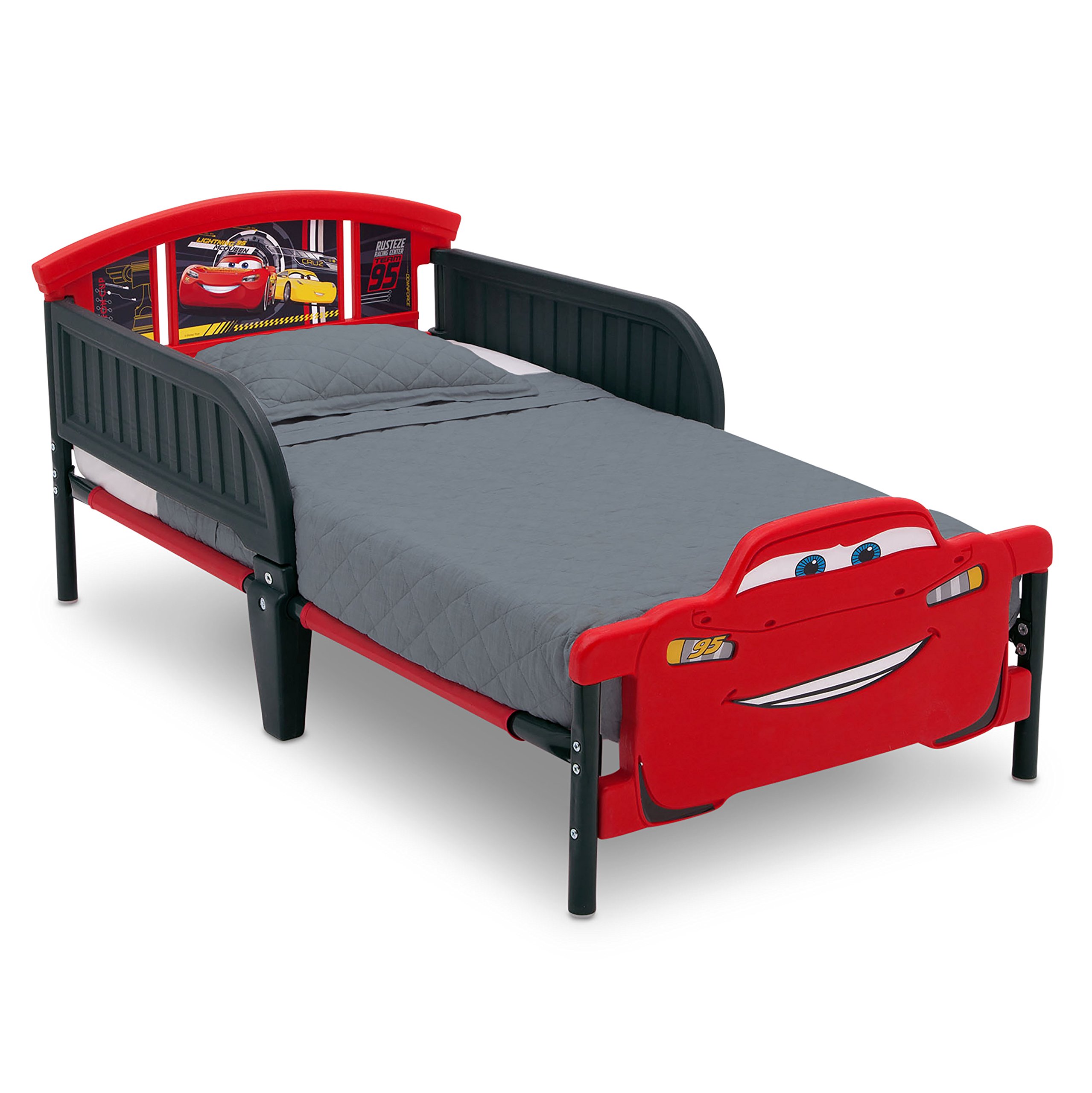 Delta Children Cars 3 3D-Footboard Toddler Bed
