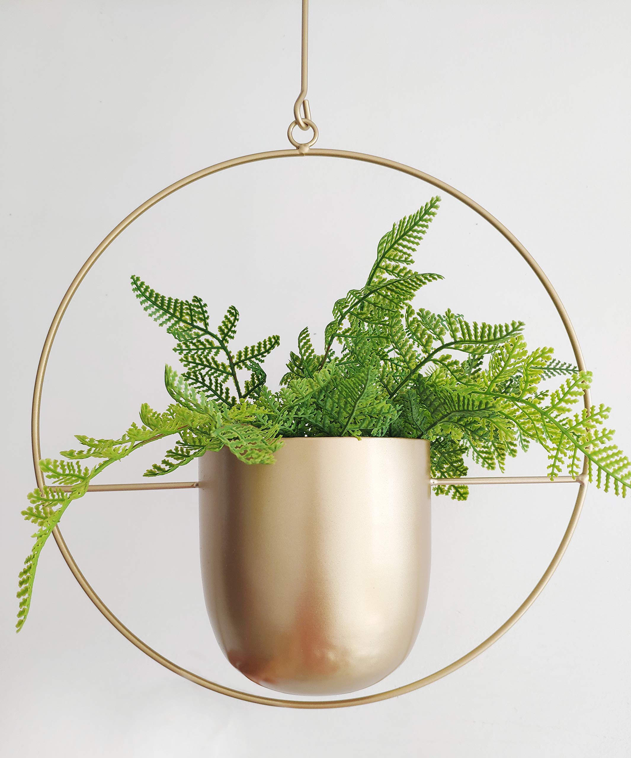 RISEON Boho Gold Hanging Planter