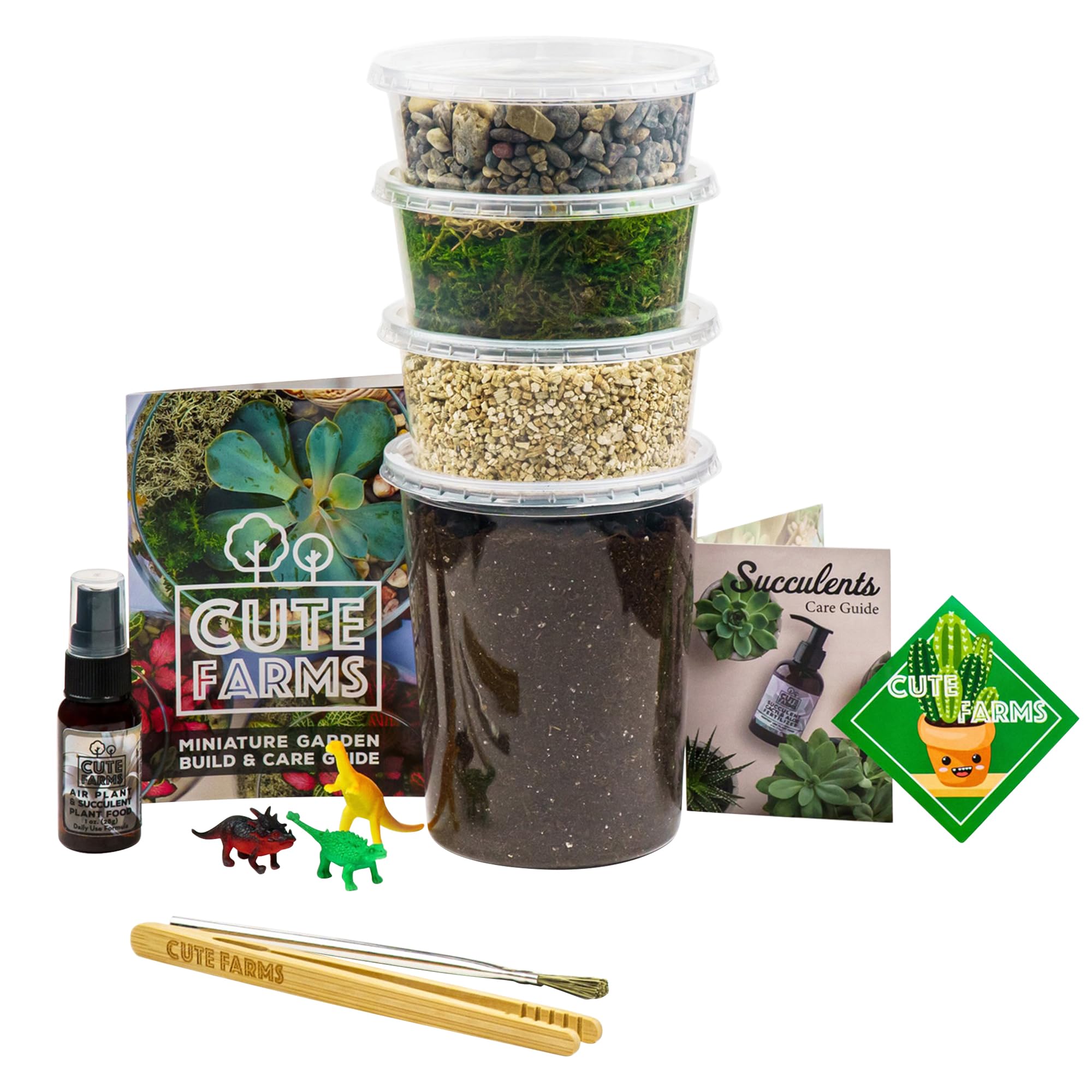 Cute Farms Large Terrarium Starter Kit