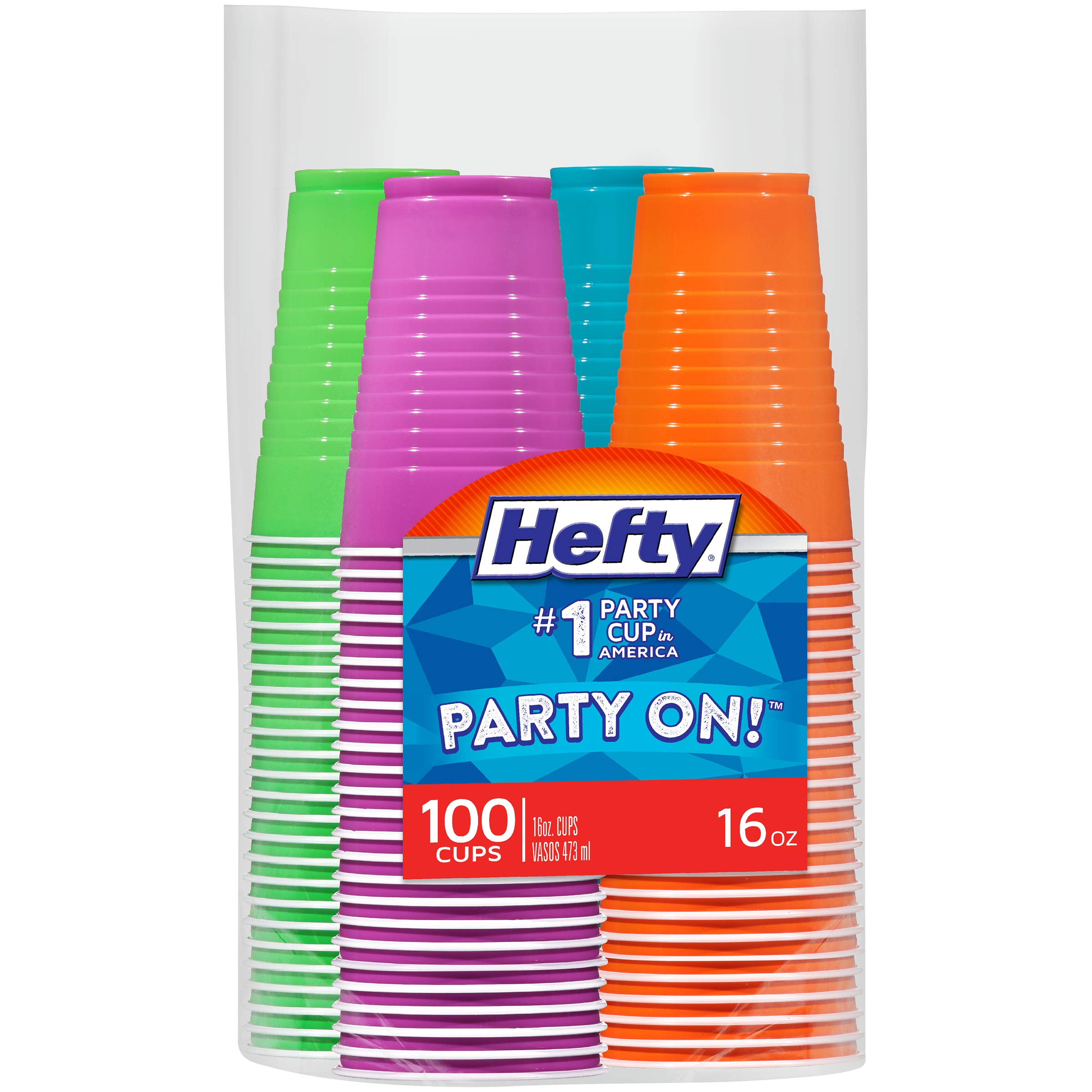 Hefty Party On 16 oz Assorted Cups (Alternate)