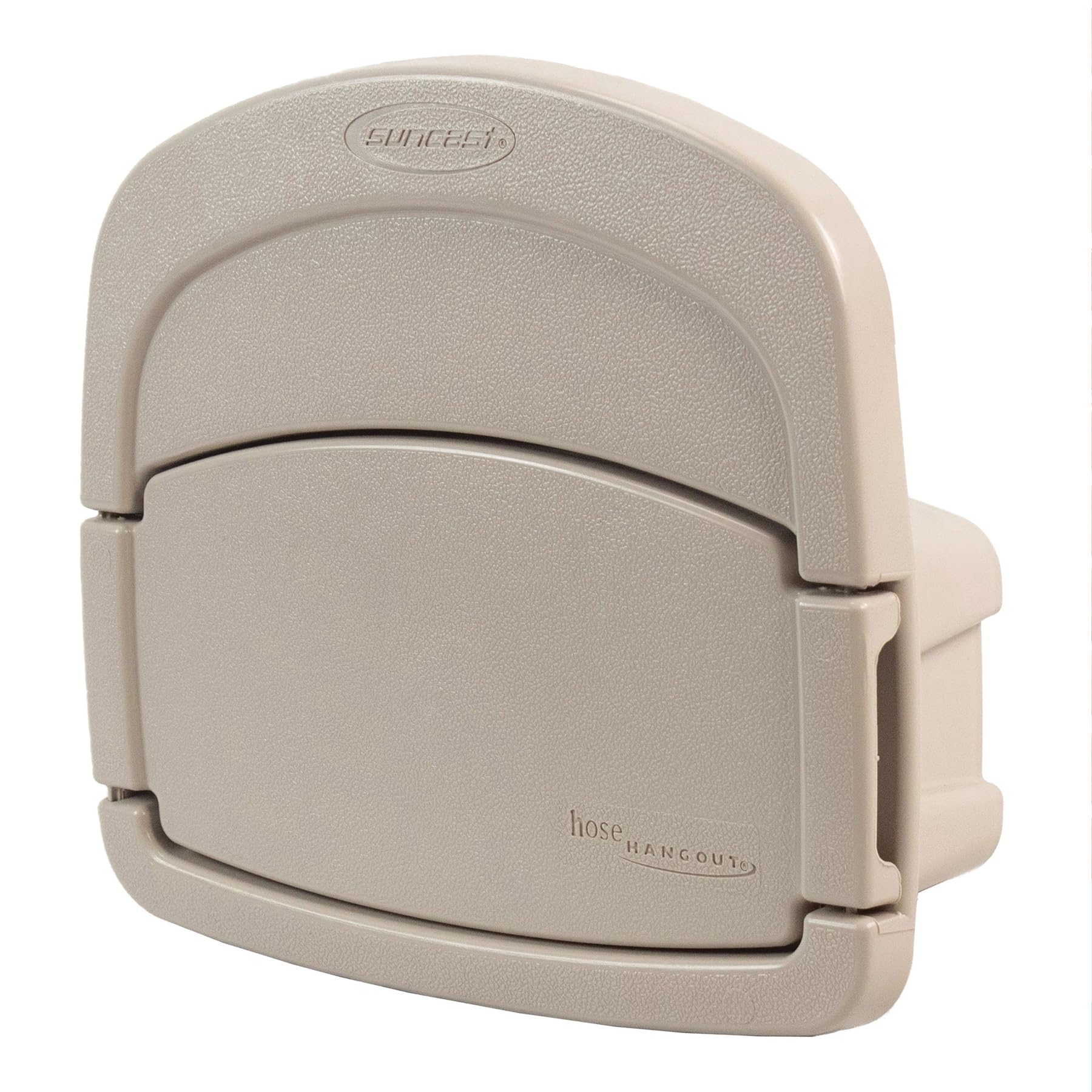 Suncast CPLDHH15000 Deluxe Hangout with 150-Foot Capacity and Enclosed Storage Compartment, Light Taupe