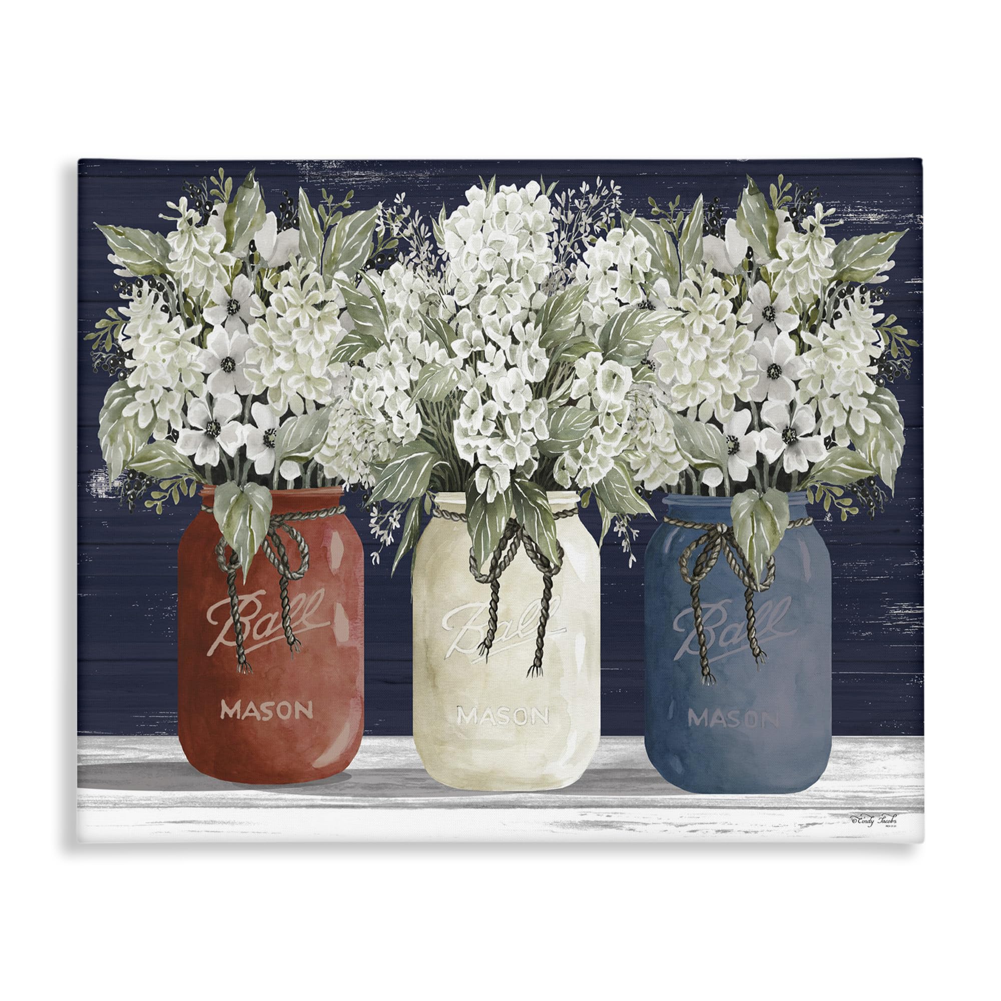 Stupell Americana Floral Bouquets Canvas