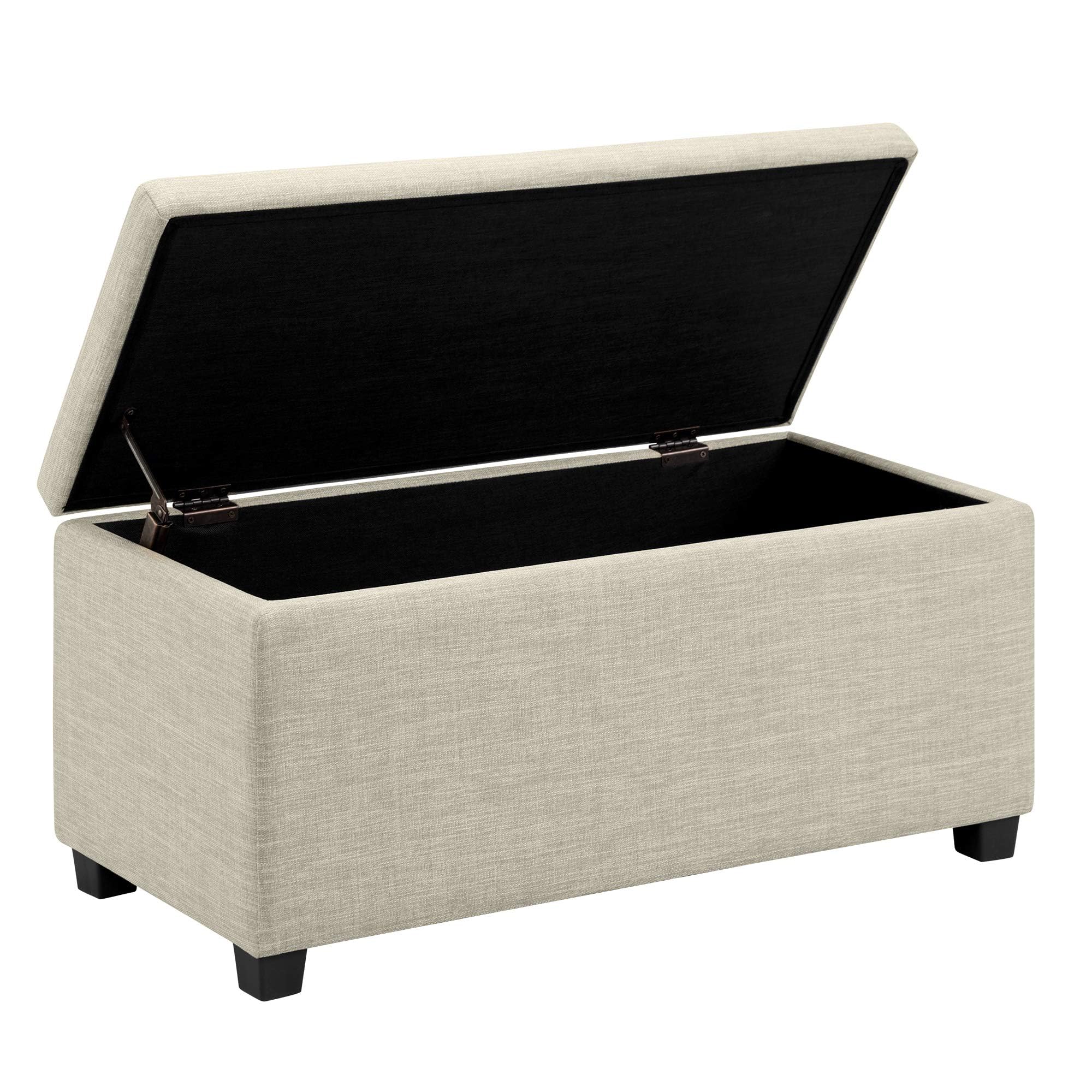 Amazon Basics Upholstered Storage Ottoman Bench