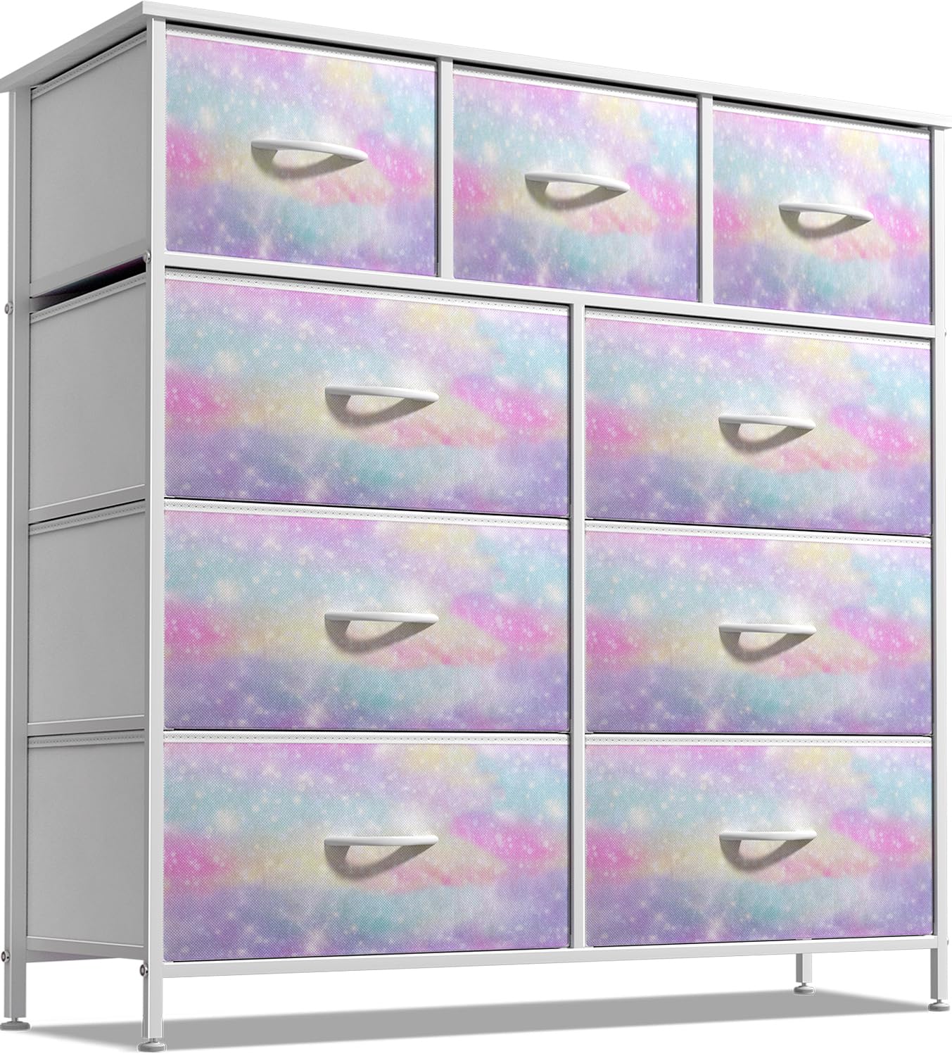 Sorbus 9-Drawer Tie-Dye Dresser (Watercolor)