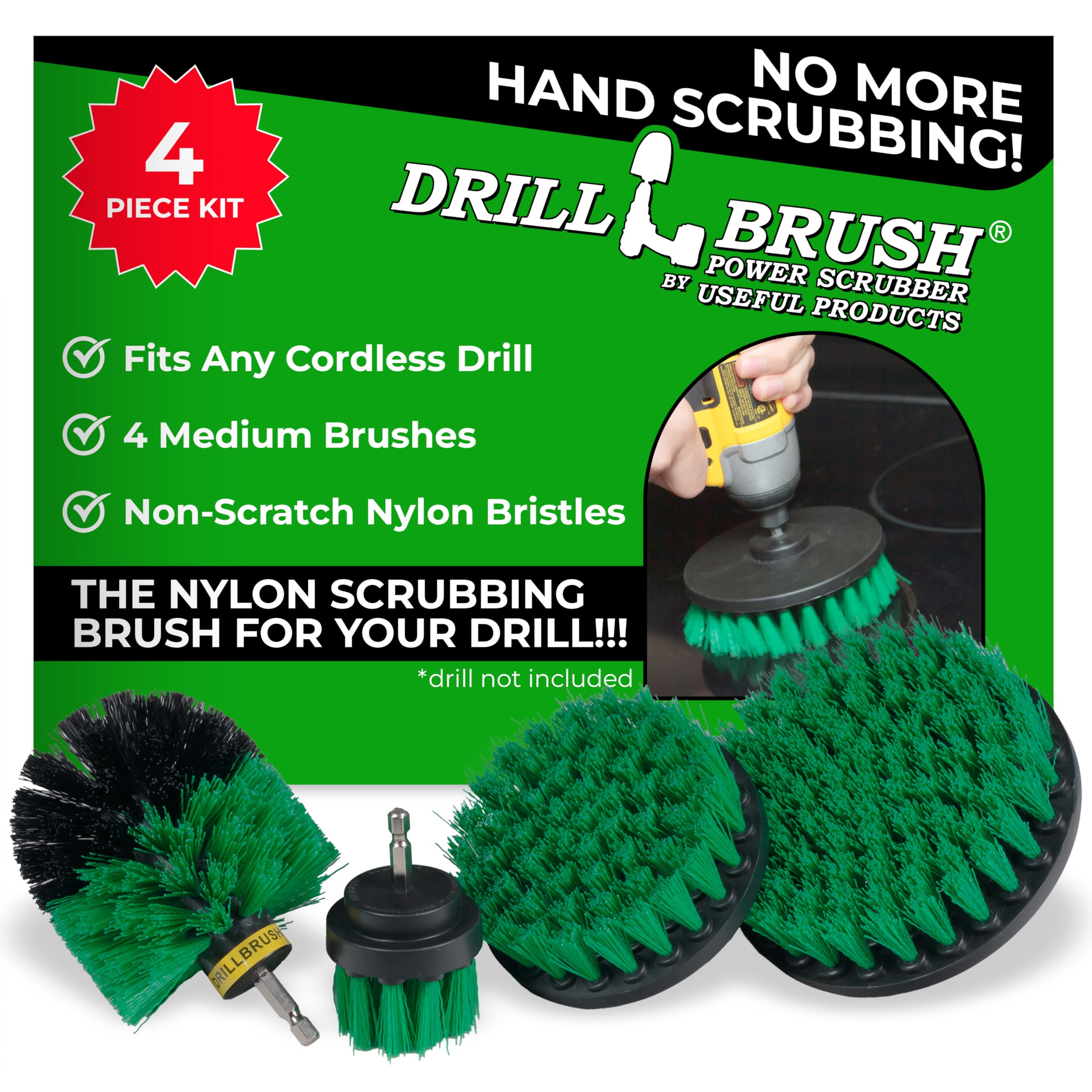 Drillbrush Kitchen Drill Brush Set