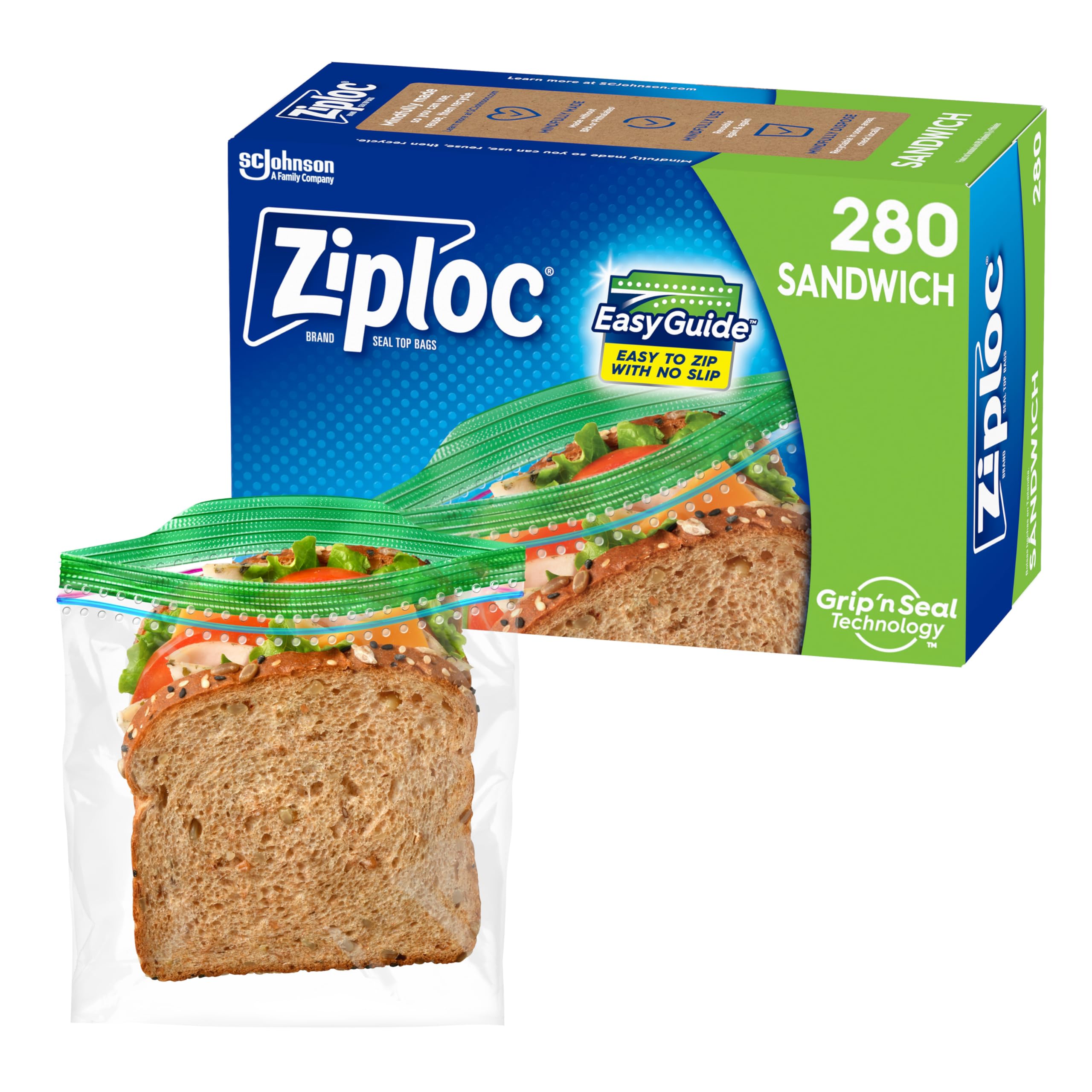 Ziploc Sandwich & Snack Bags (EasyGuide)