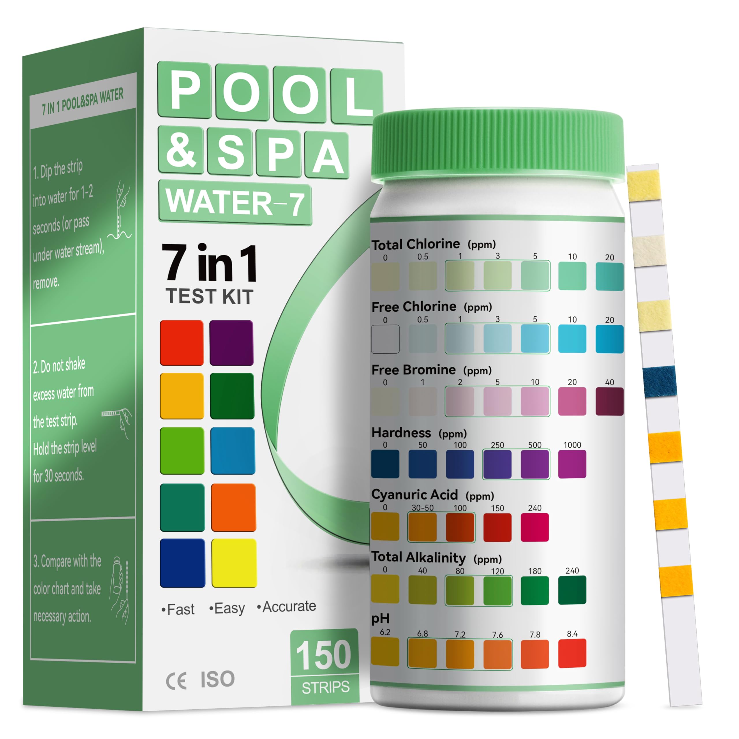 AAwipes 7‑in‑1 Pool Test Strips