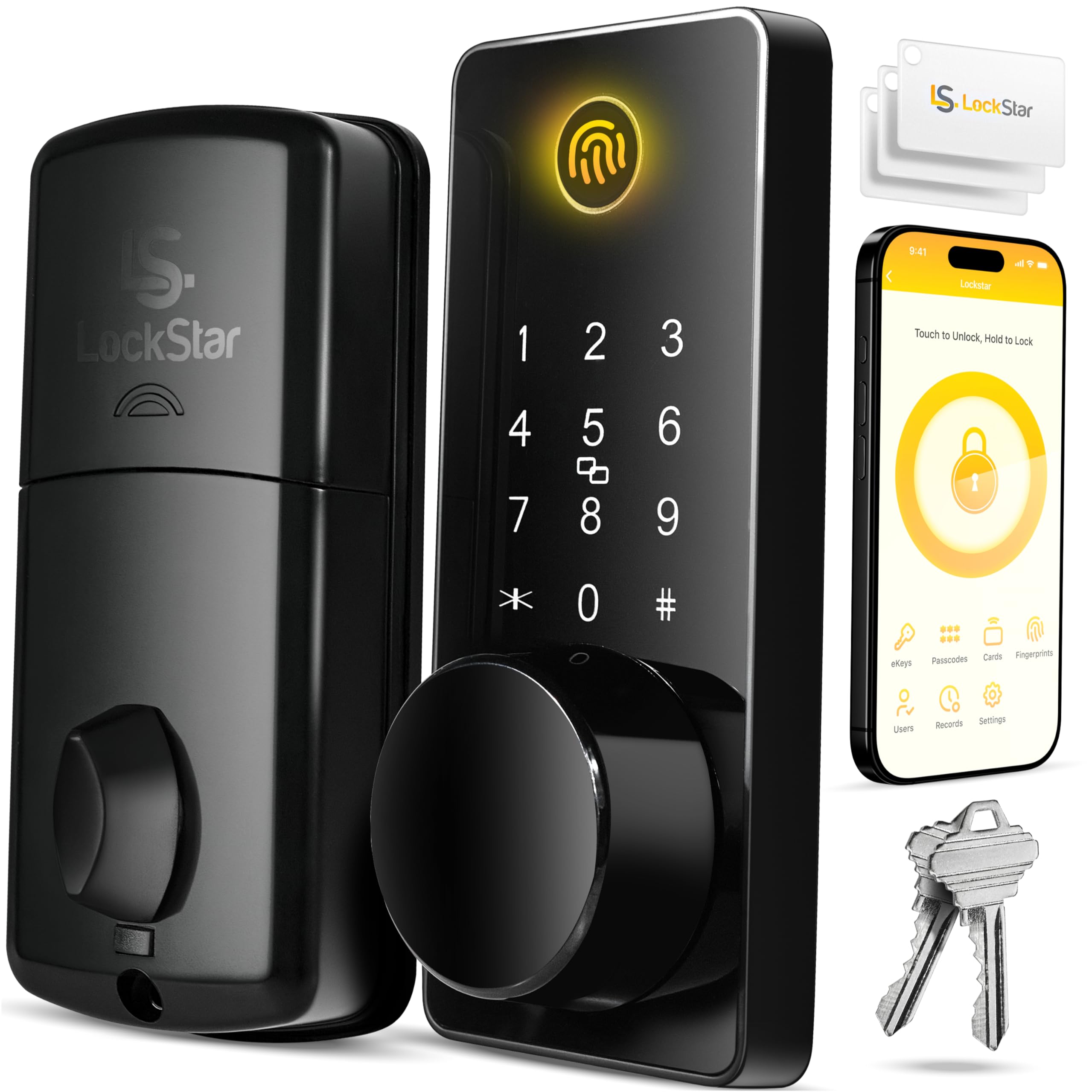 LOCKSTAR® Smart Door Lock • Keyless Entry Deadbolt